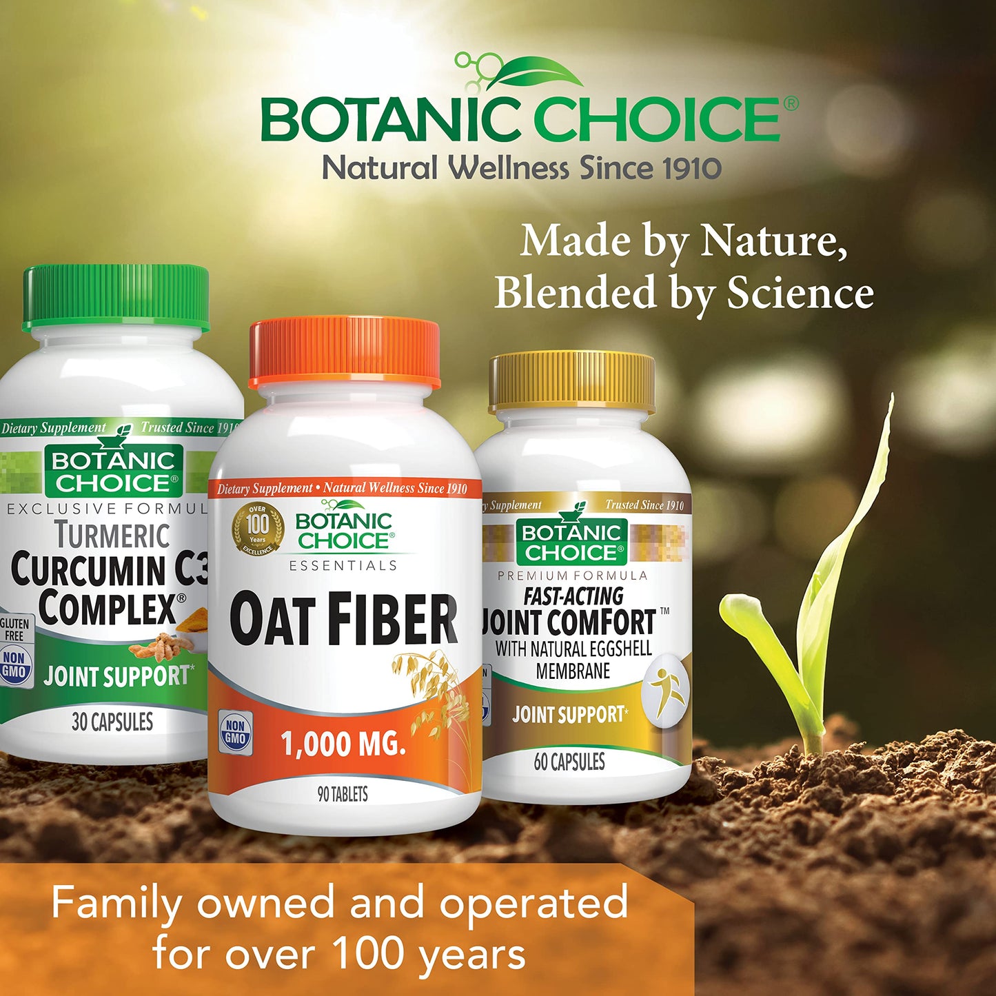 Botanic Choice Oat Fiber Dietary Supplement Tablet, 180 Tablets