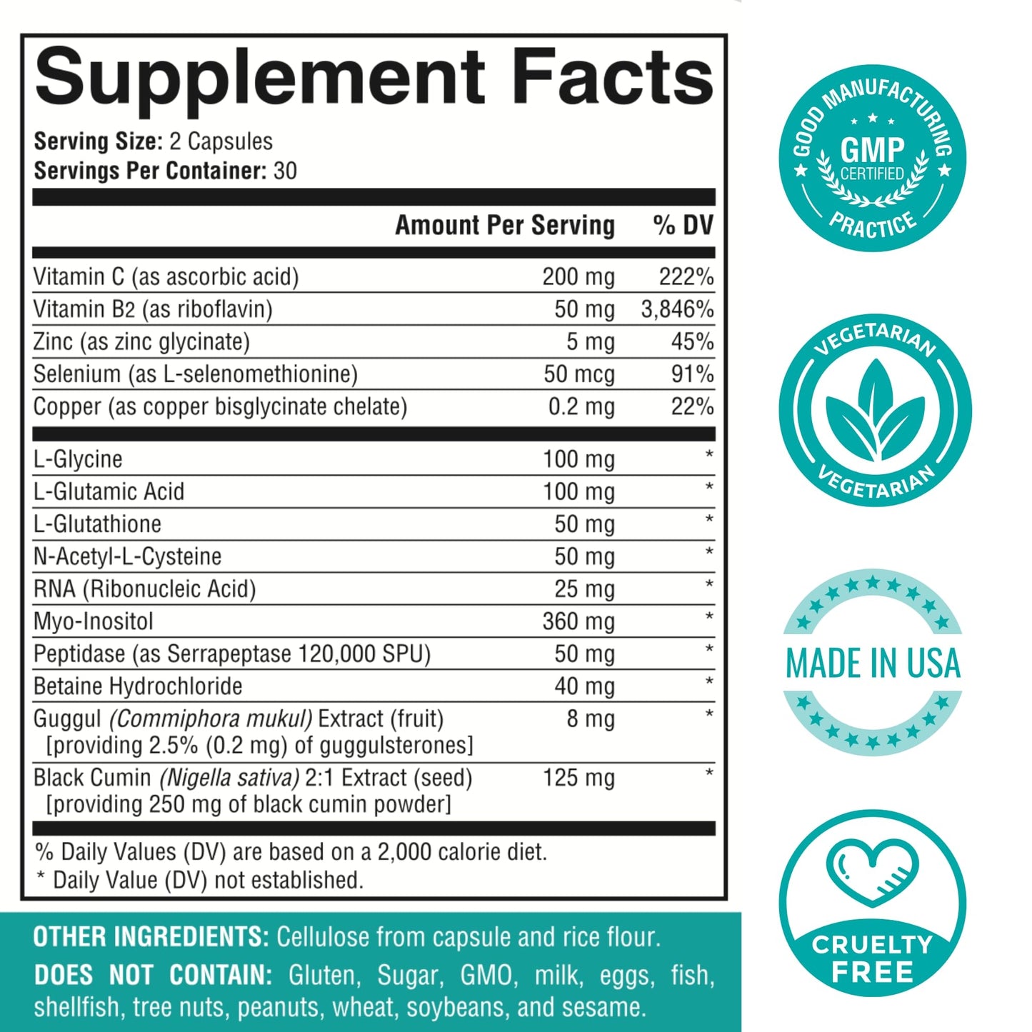 Purevit Advanced Thyroid Support Supplement with Black Cumin Extract, Selenium, Myo-inositol, Thyroid Support for Hashimotos and Hypothyroidism, 60 Capsules