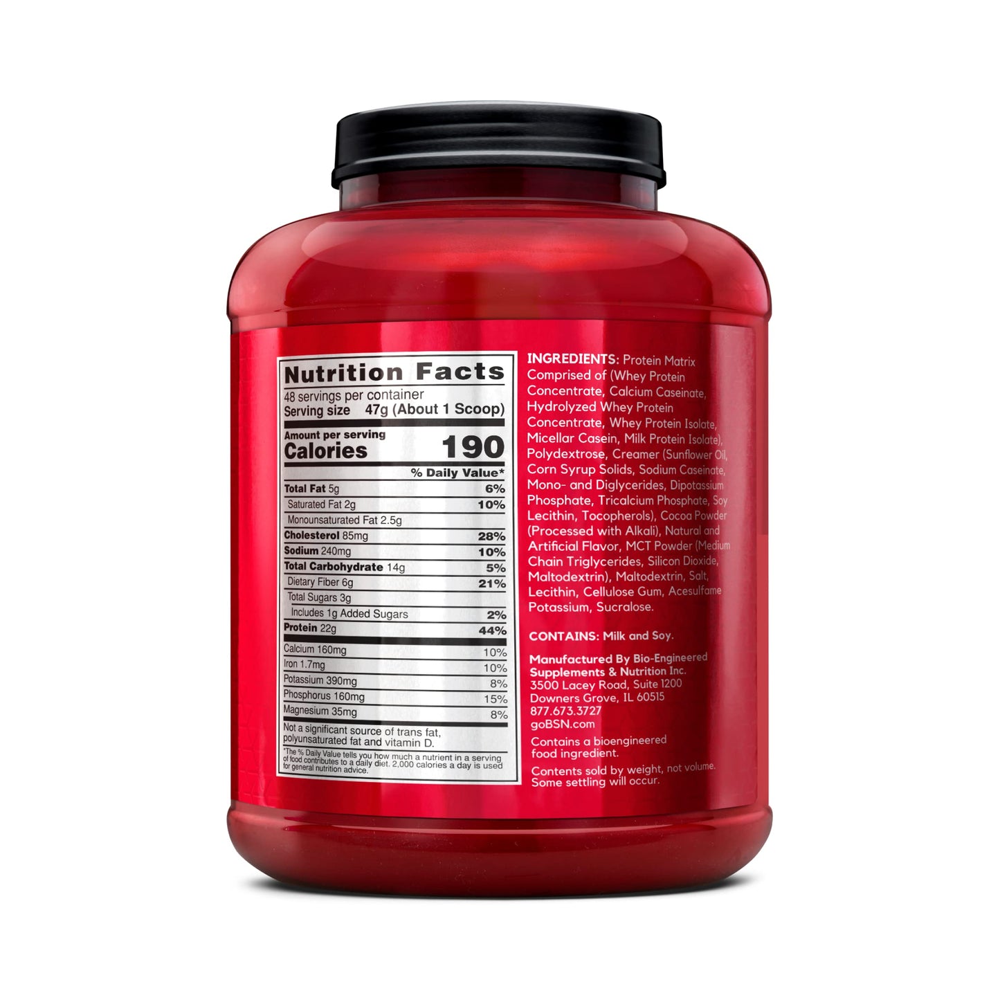 BSN SYNTHA-6 Premium Protein Powder, Chocolate Milkshake, 5 lb