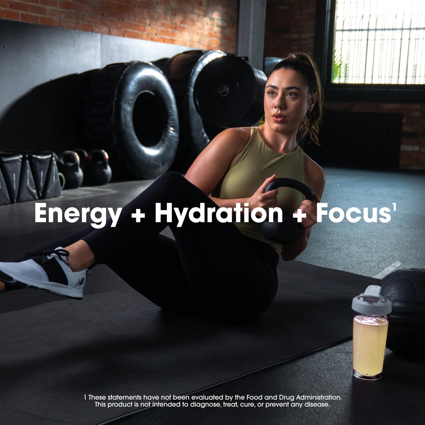 Optimum Nutrition Amino Energy Powder Plus Focus, Tropical Lemonade, 9.5 Ounce