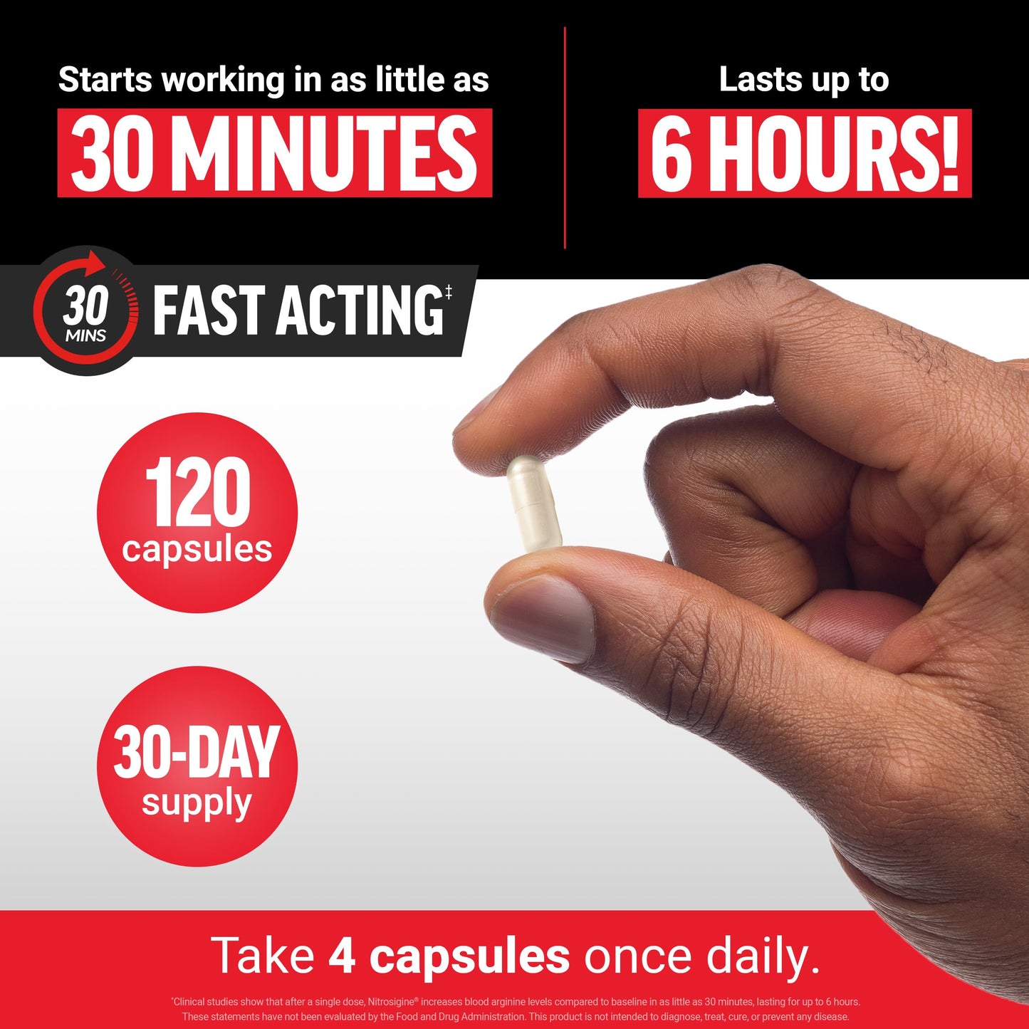 Force Factor Nitric Oxide Booster Capsules 120