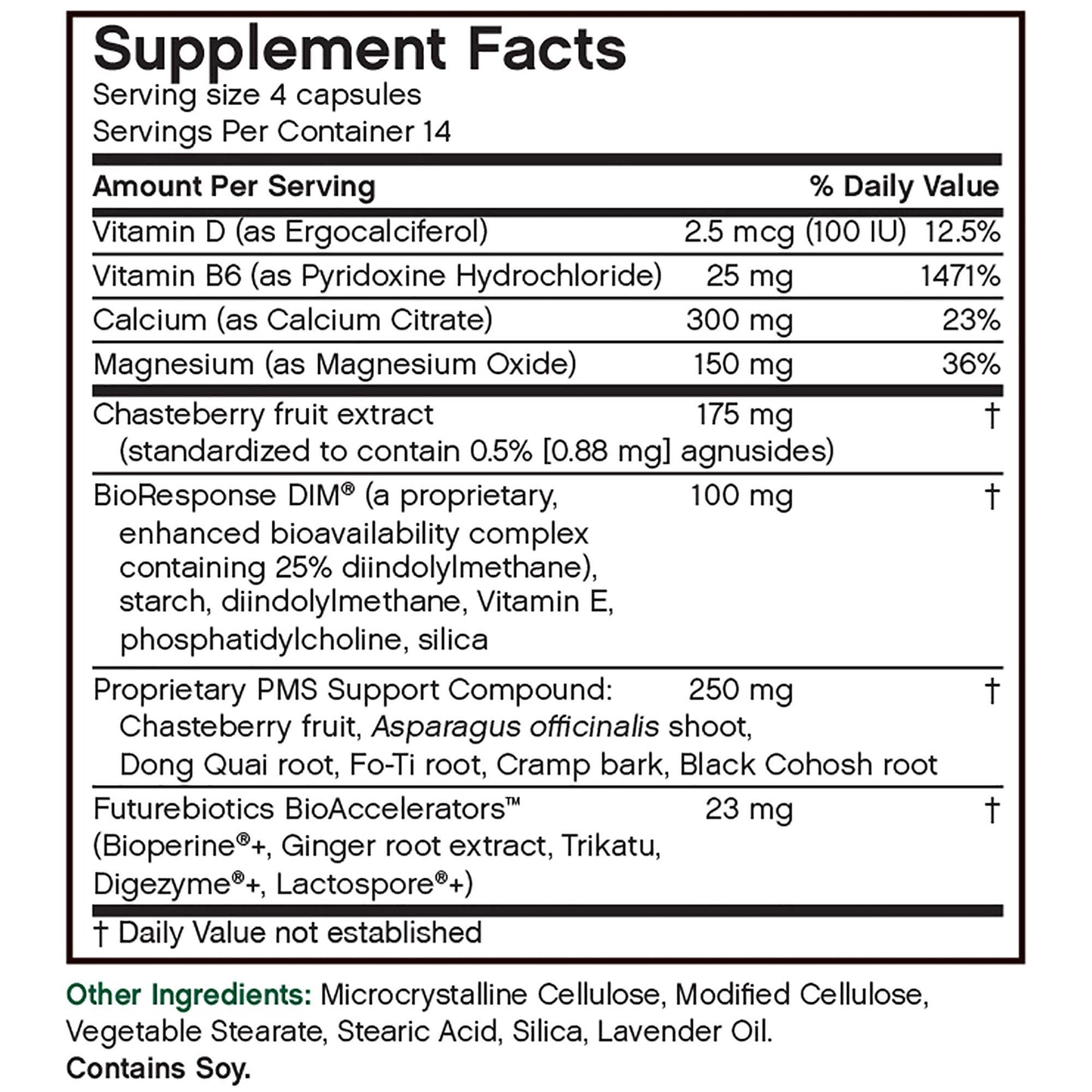 Futurebiotics Pmsharmony Veg-Capsules 56 Count