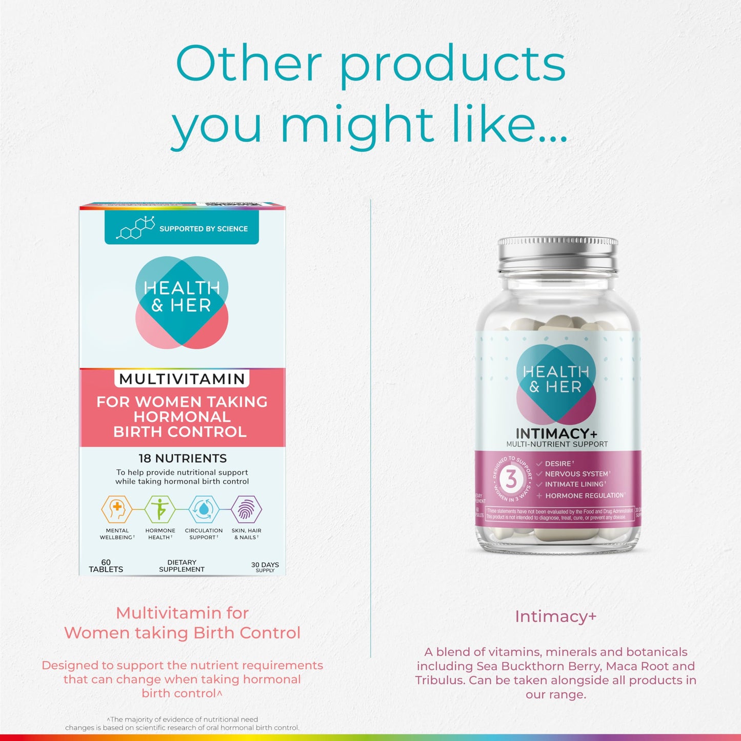 Health and Her Multivitamin for Women with Monthly Natural Cycles Capsule, 60 Count