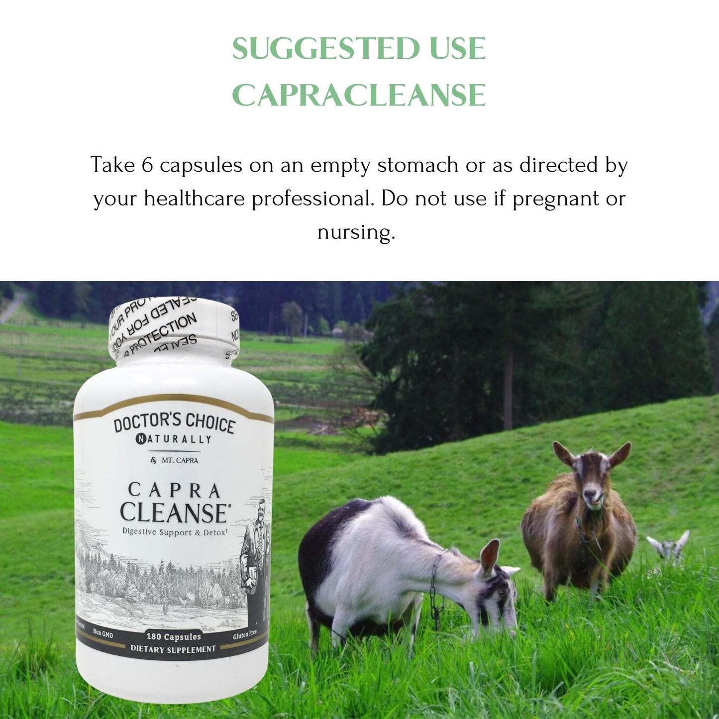 Mt. Capra CapraCleanse Capsules 180 Count