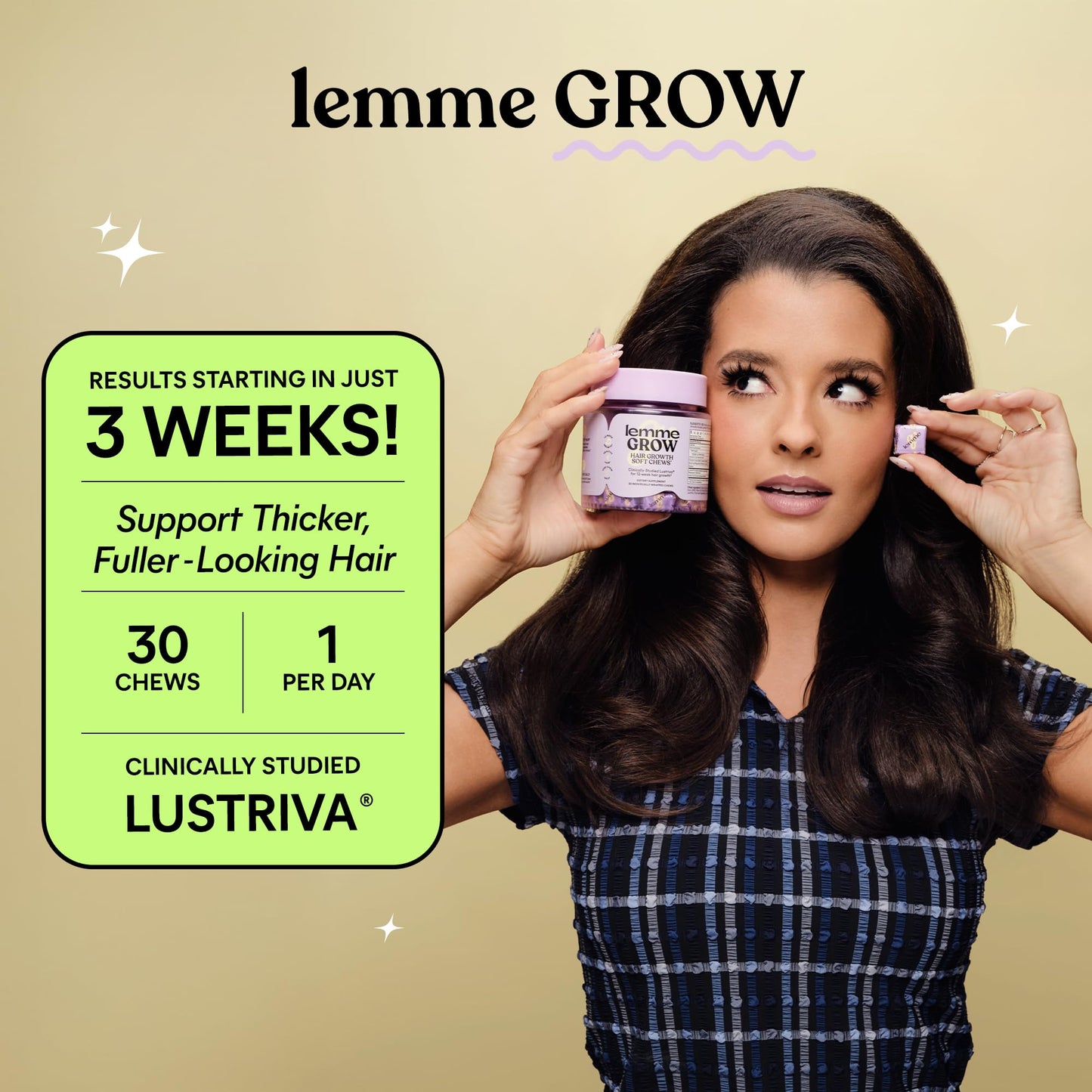 Lemme Grow Hair Growth Booster Chewable 30 Count