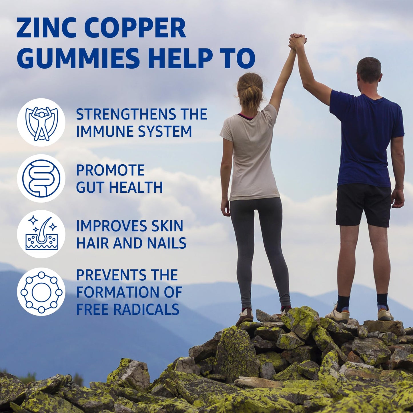 NEVISS Nicotinamide 500mg Gummies with Zinc and Copper