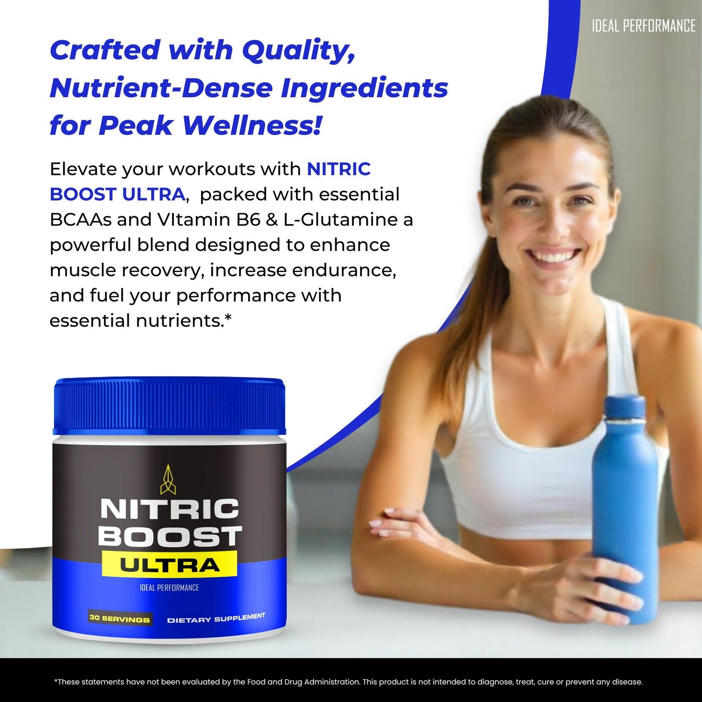 IDEAL PERFORMANCE Nitric Boost Ultra Powder 4 Pack