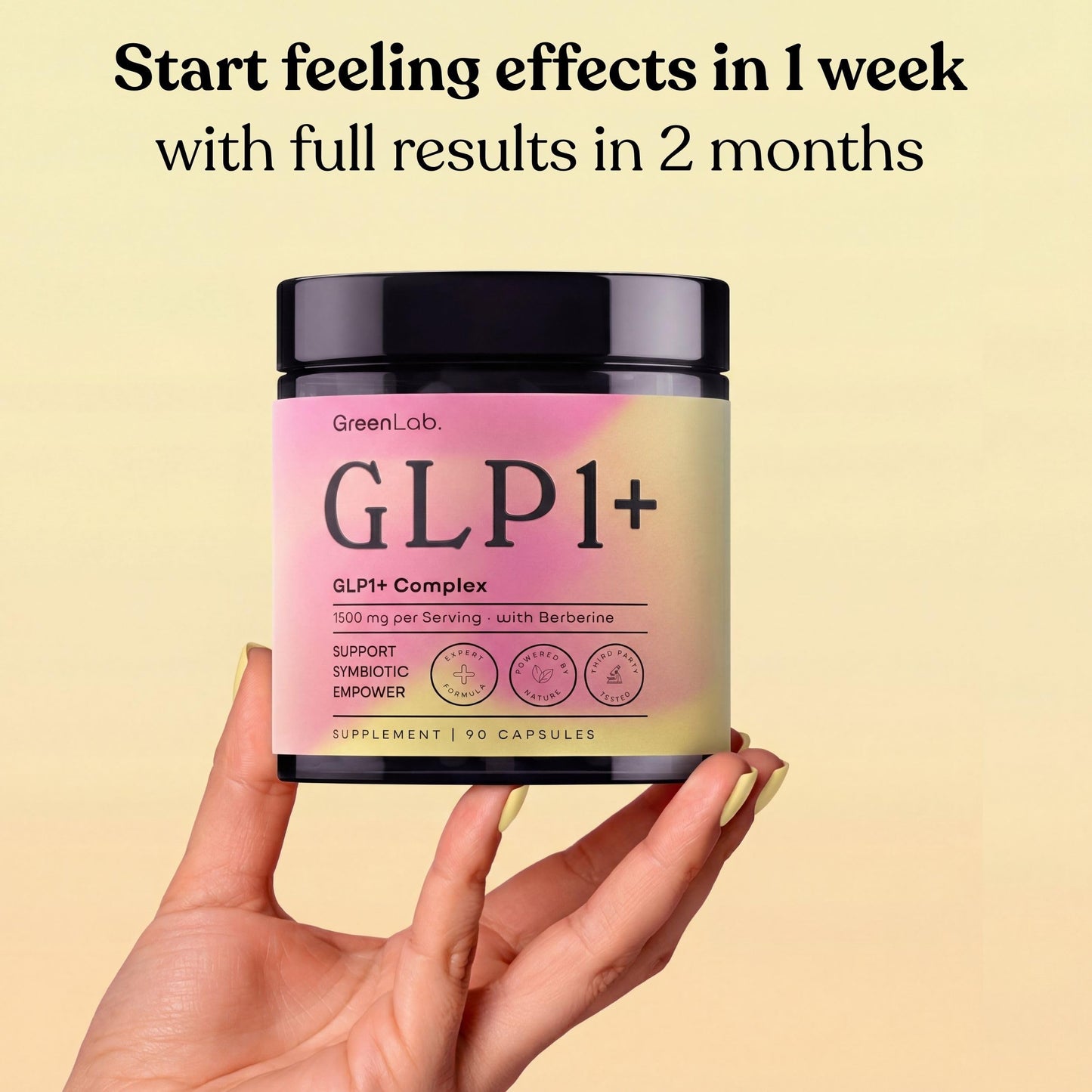 GreenLab GLP-1 Supplement for Women & Men 90 Capsules
