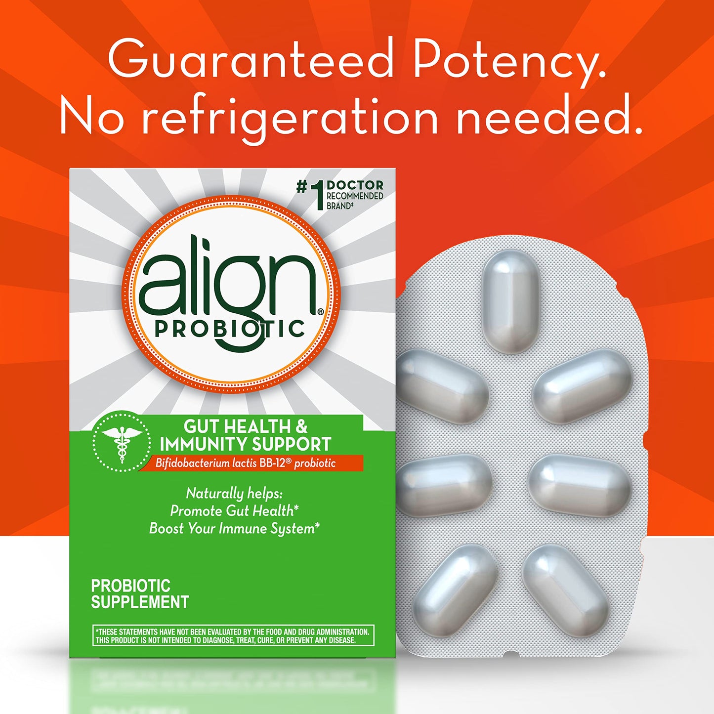 Align Gut Health & Immunity Probiotic Capsule, 14 Count