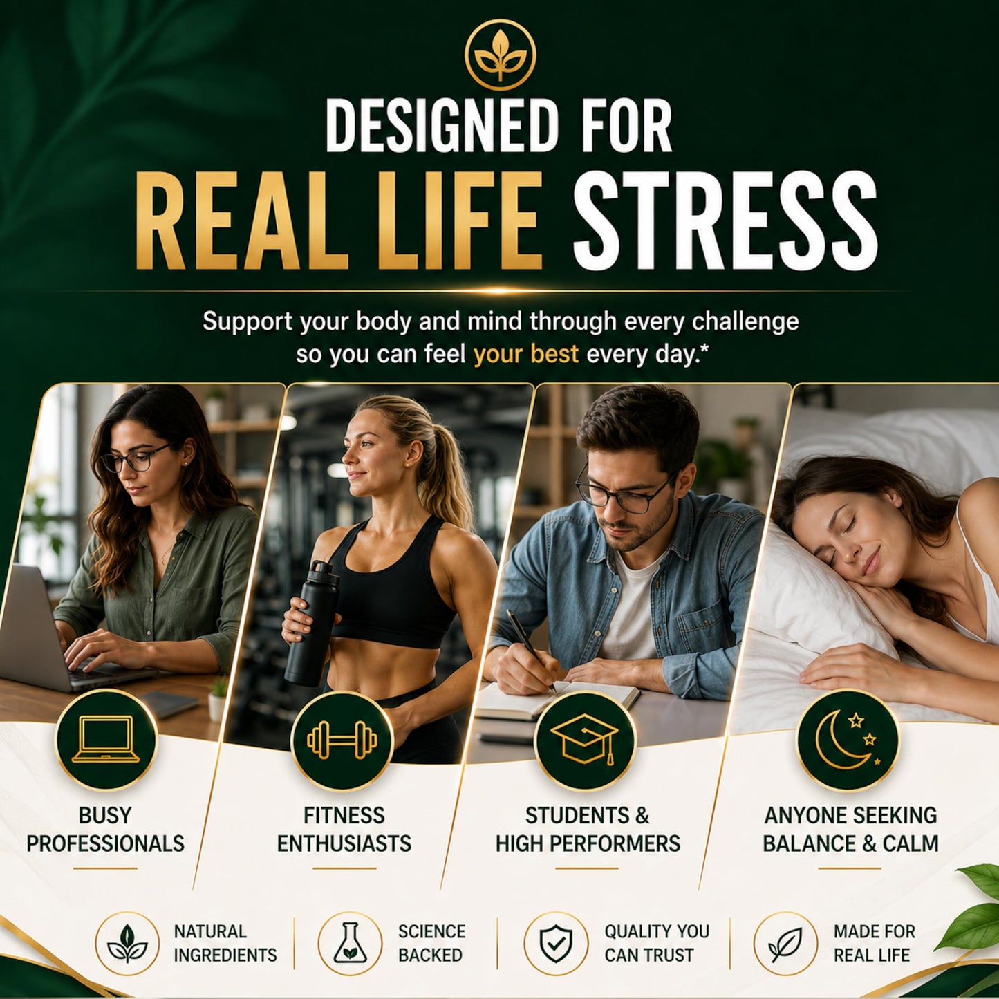 DLNIA Super Calm Cortisol Supplements for Women & Men Capsule 1 Count