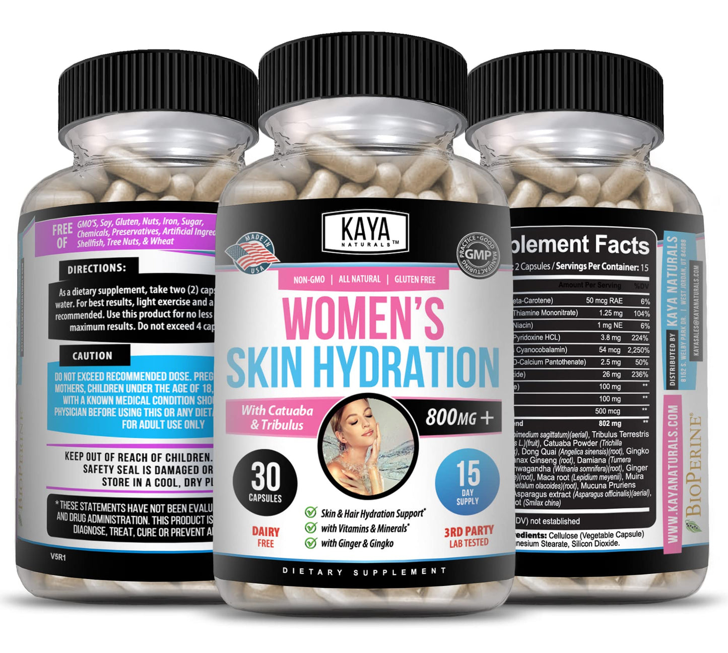 Kaya Naturals Skin Hydration Vitamins Capsules 30