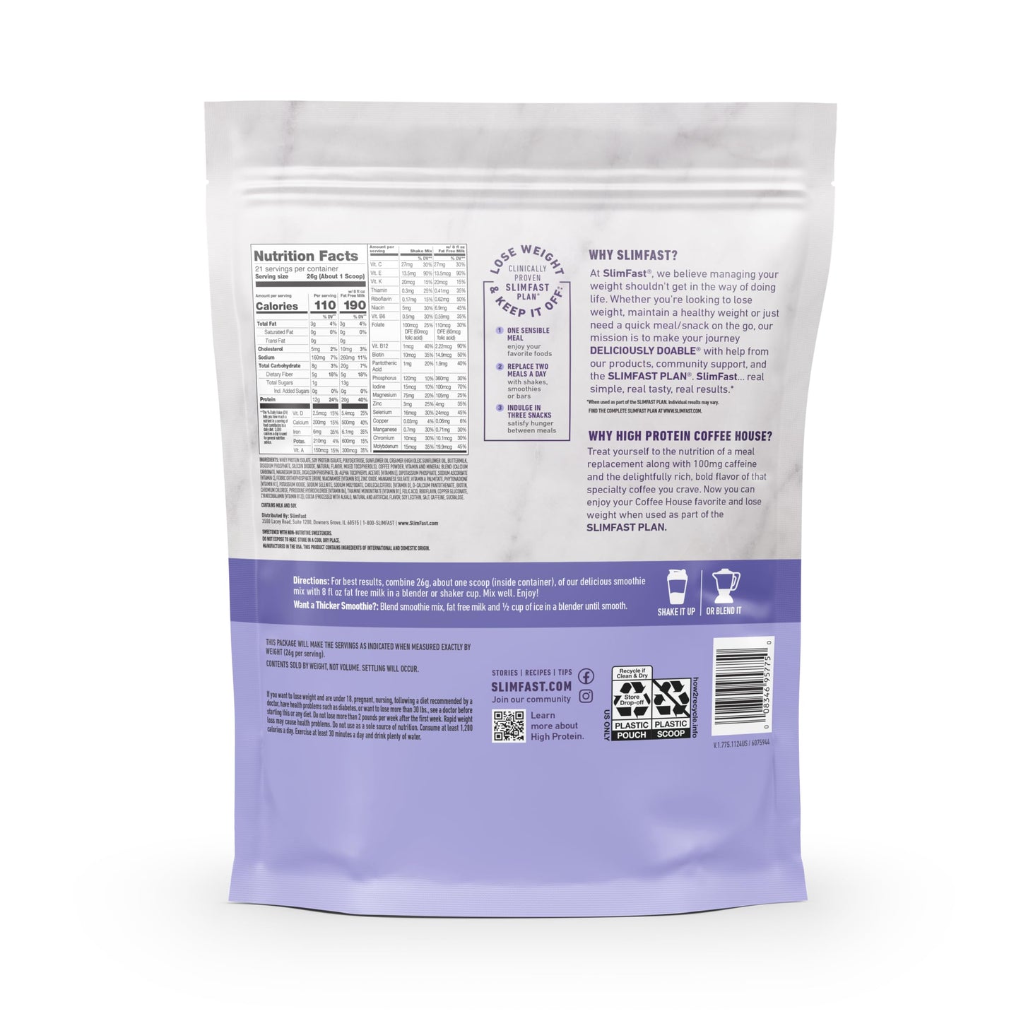 SlimFast High Protein Meal Replacement Powder 19.25 Ounce