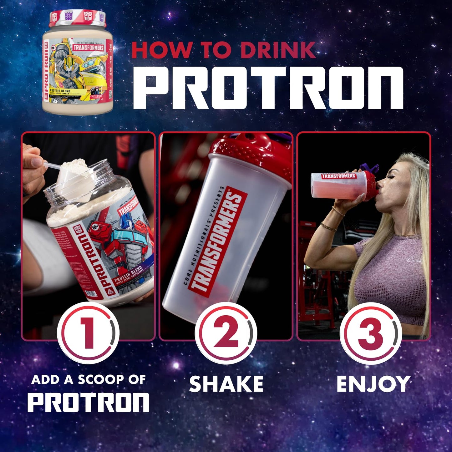 Core Nutritionals Transformers Protron Protein Powder 32 Servings