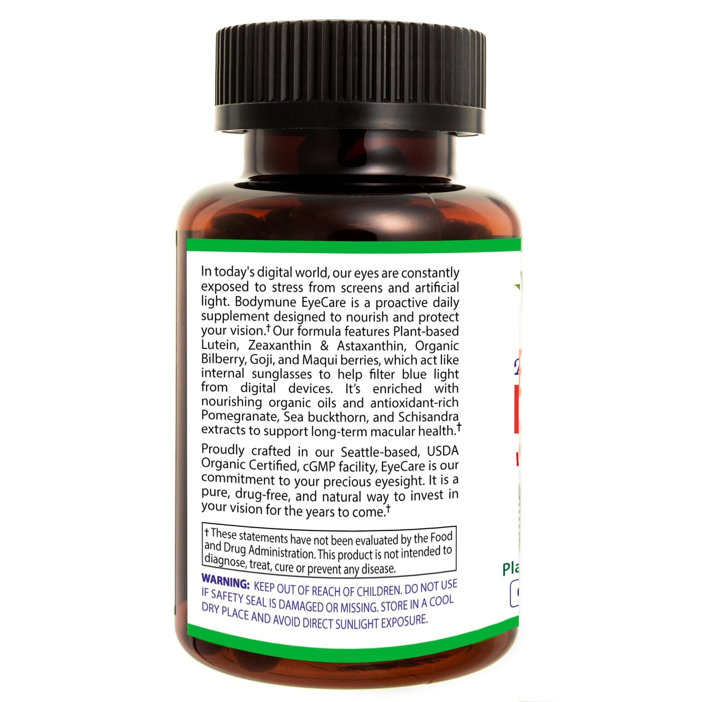 Bodymune EyeCare with Astaxanthin, Lutein & Zeaxanthin Advanced Eye Health Supplement, 60 Capsules