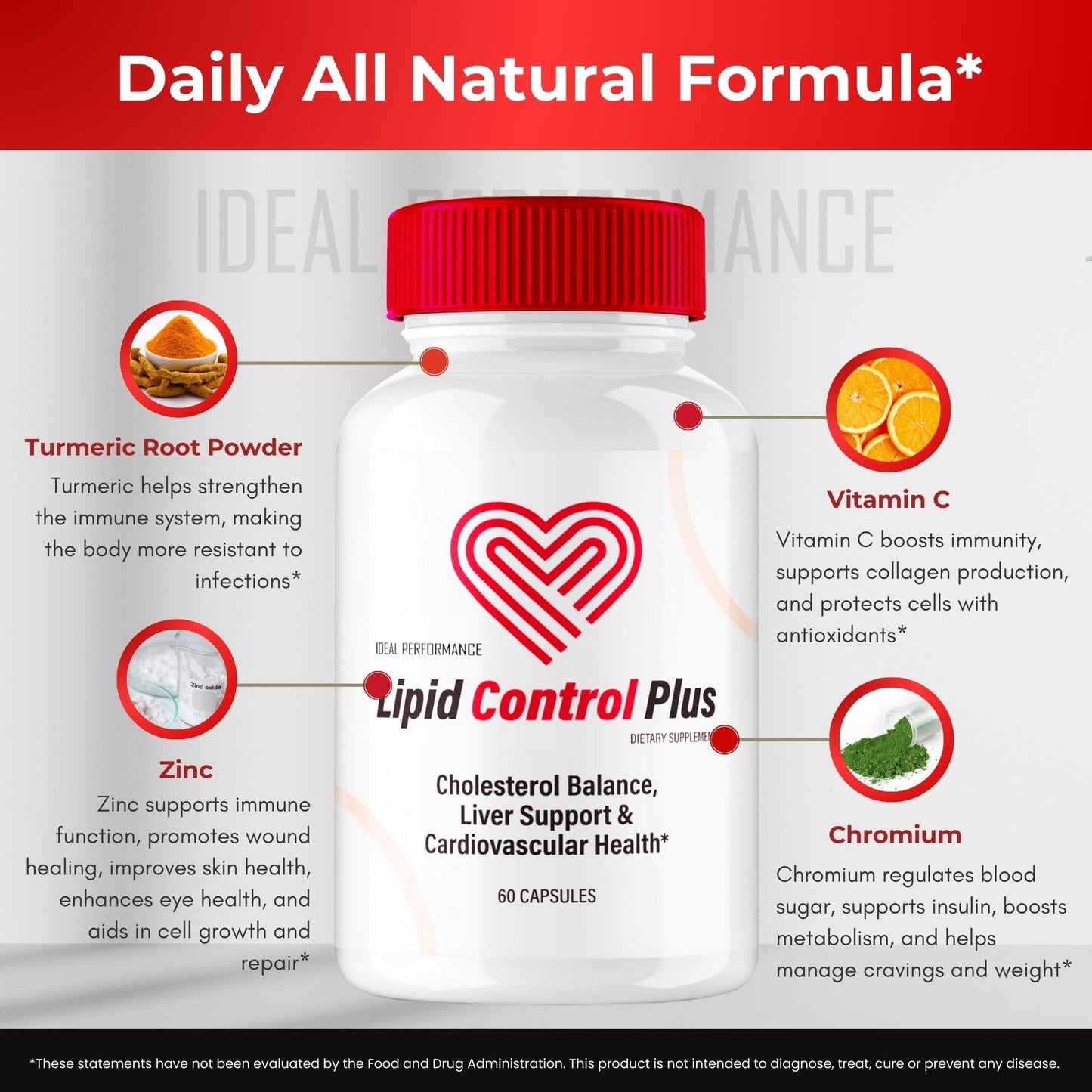 IDEAL PERFORMANCE Lipid Control Plus Capsules 120 Capsules