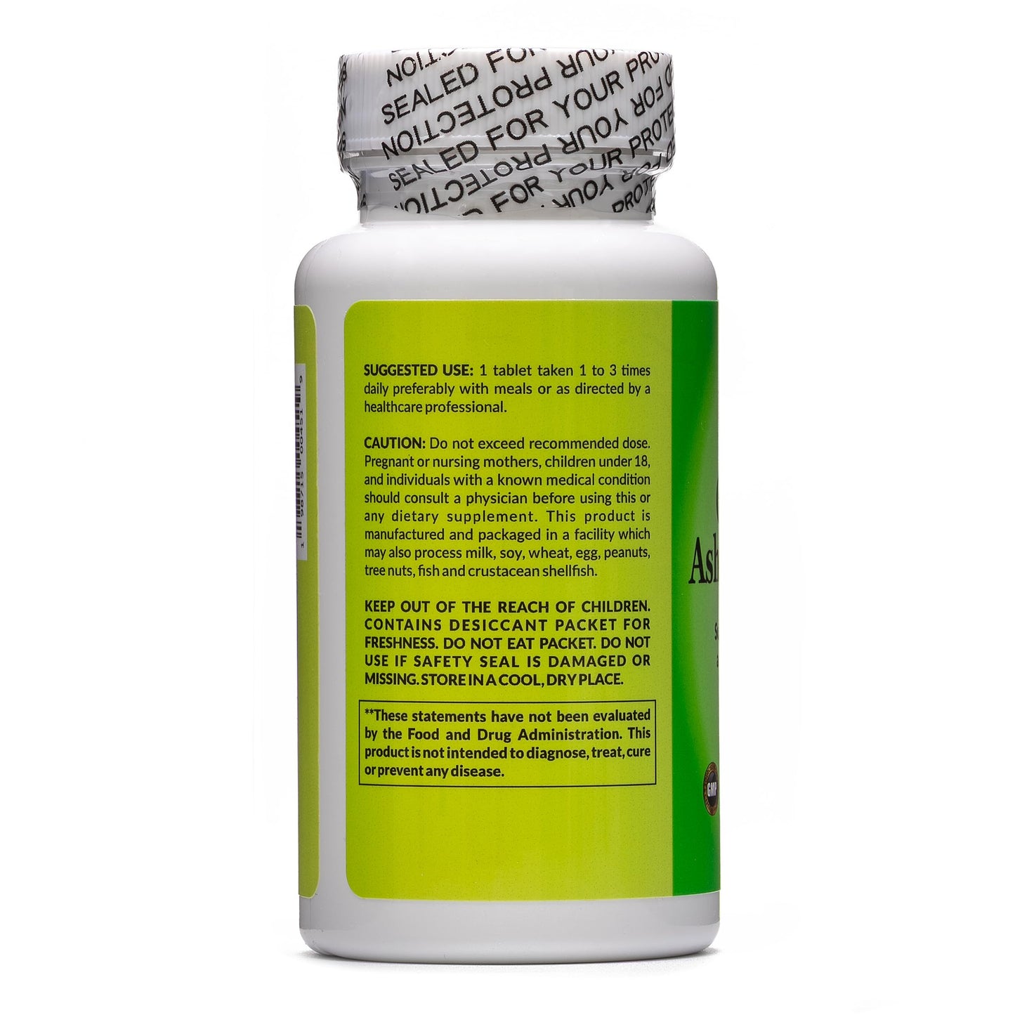 Orgacel Organic Ashwagandha 675 mg Tablet, 60 Vegan, Non-GMO Tablets