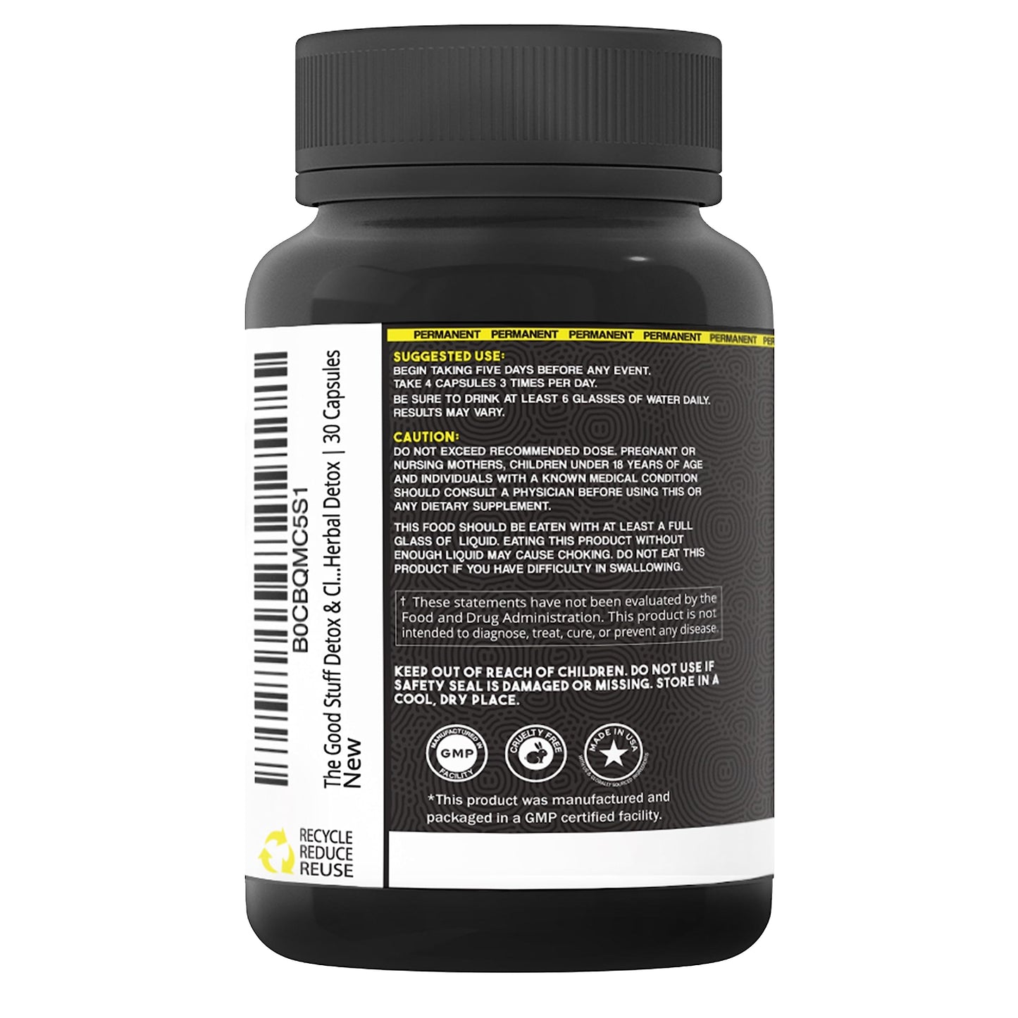 Epic Organicum The Good Stuff Detox & Cleanse Capsules 30