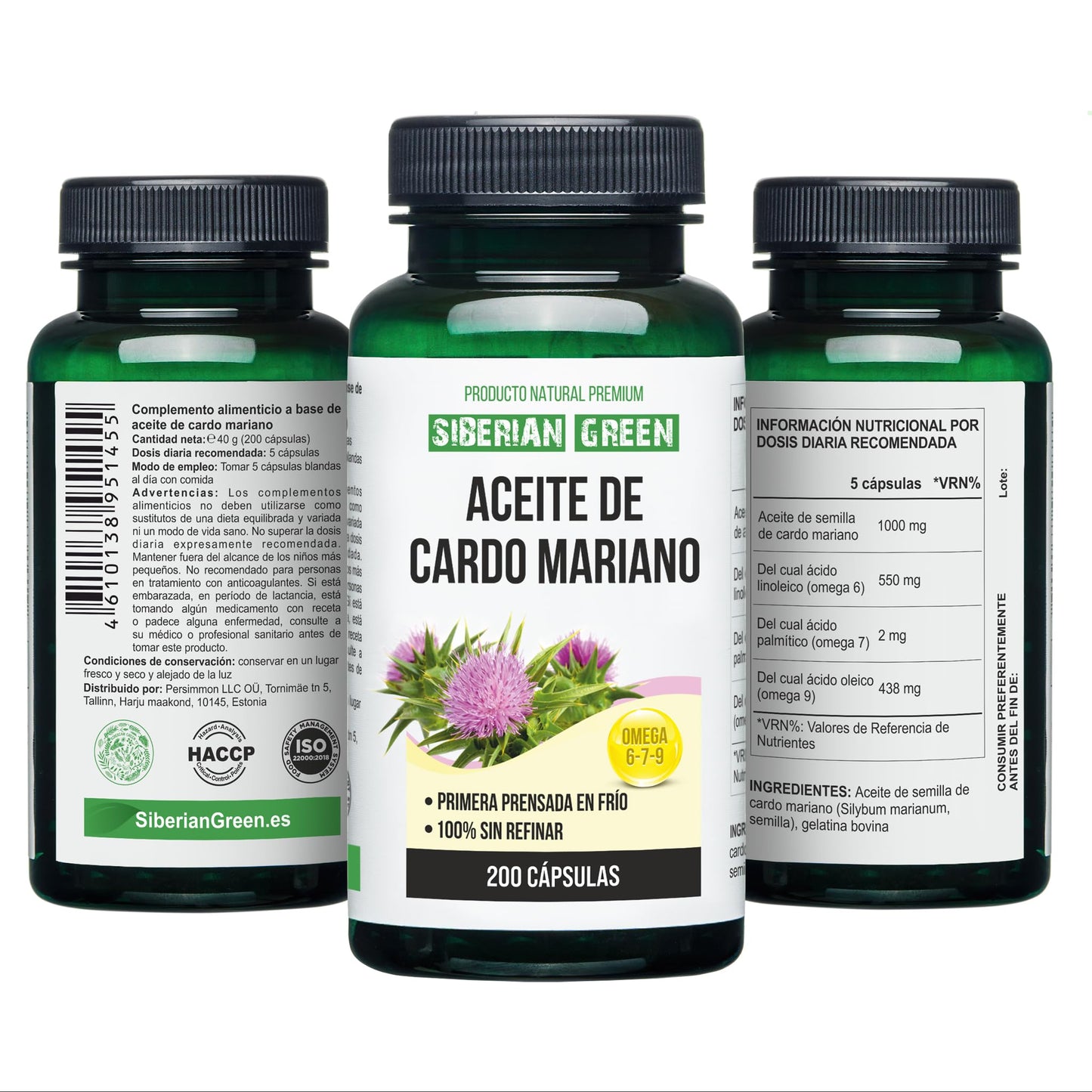 Siberian Green Milk Thistle Oil Softgel 200