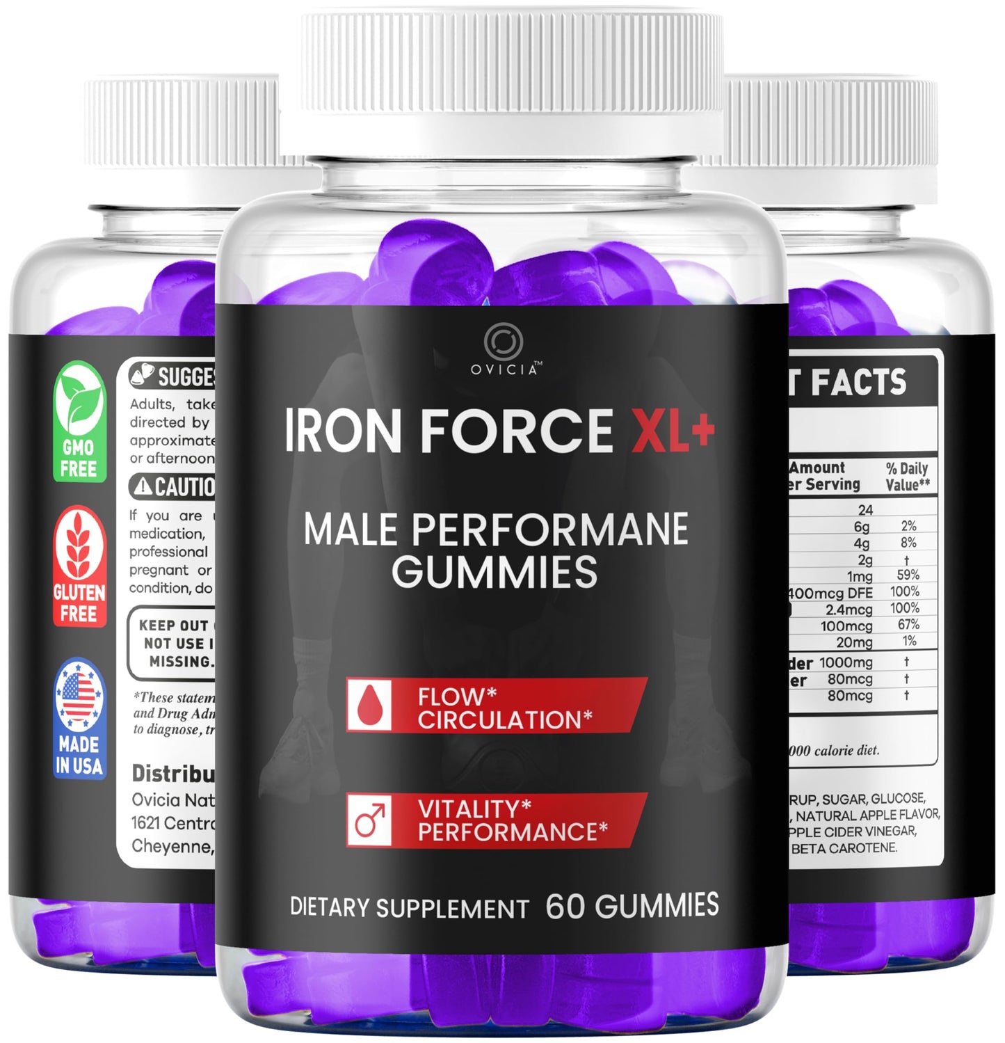 OVICIA Iron Force XL 60 Gummies
