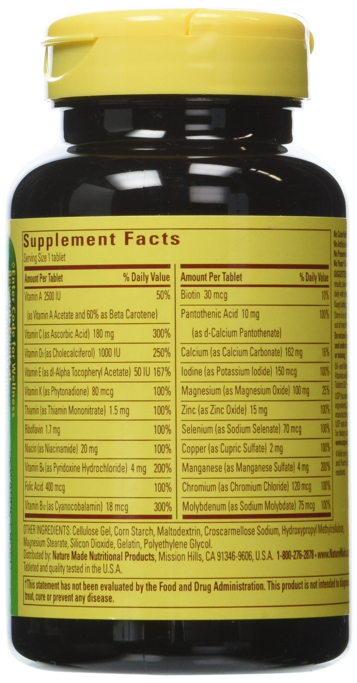 Nature Made Multivitamin For Him 270 Tablets