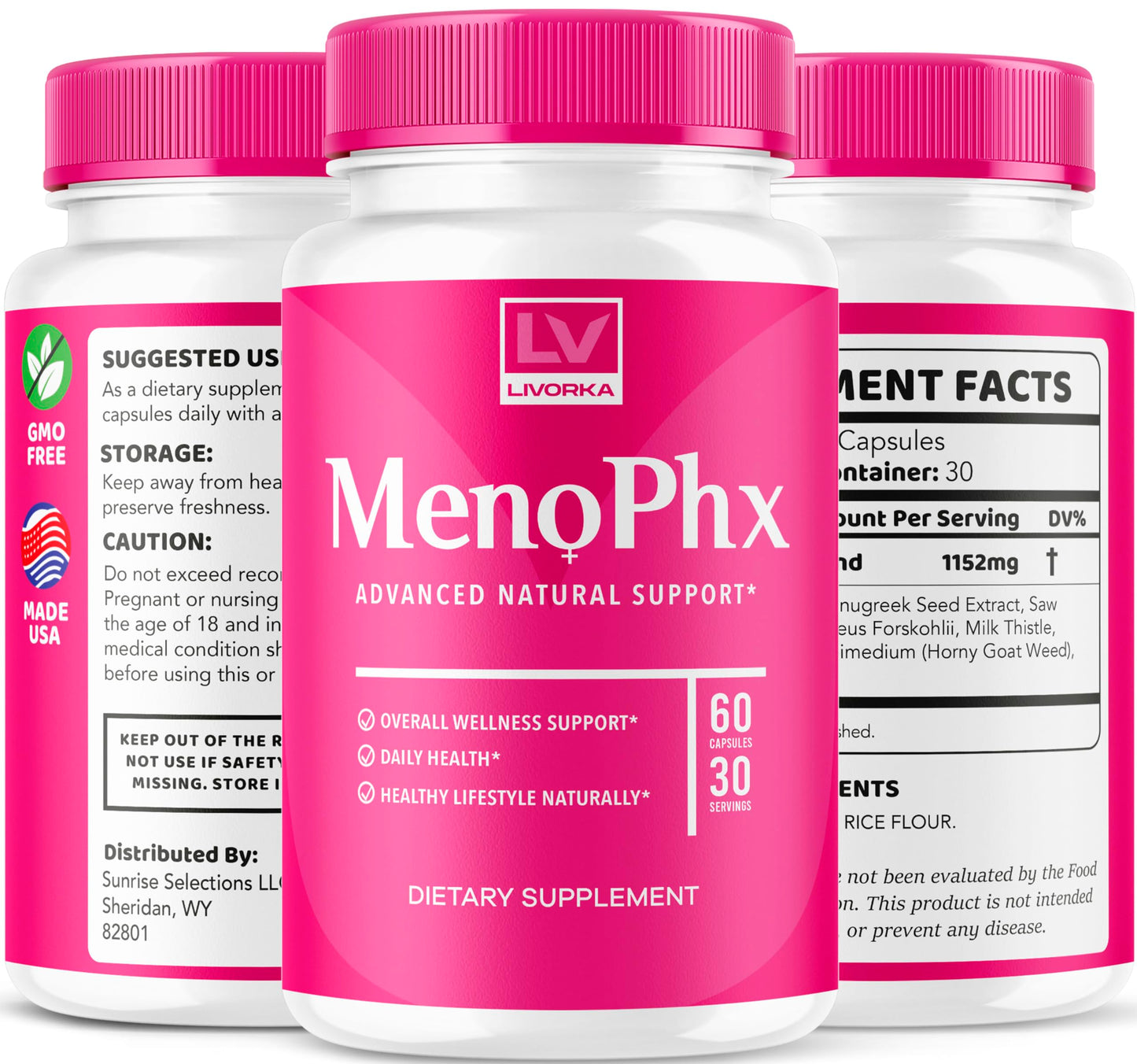 LIVORKA MenoPhx Capsule, 300 Capsules