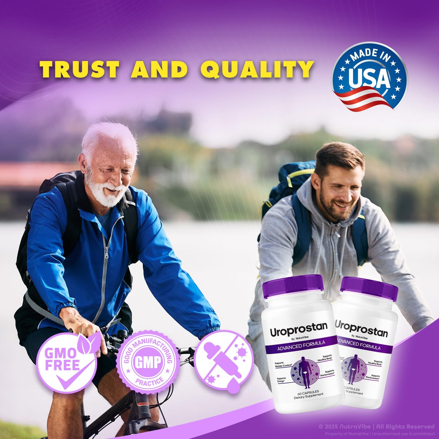 NutraVibe UroProstan Capsules 120 Count