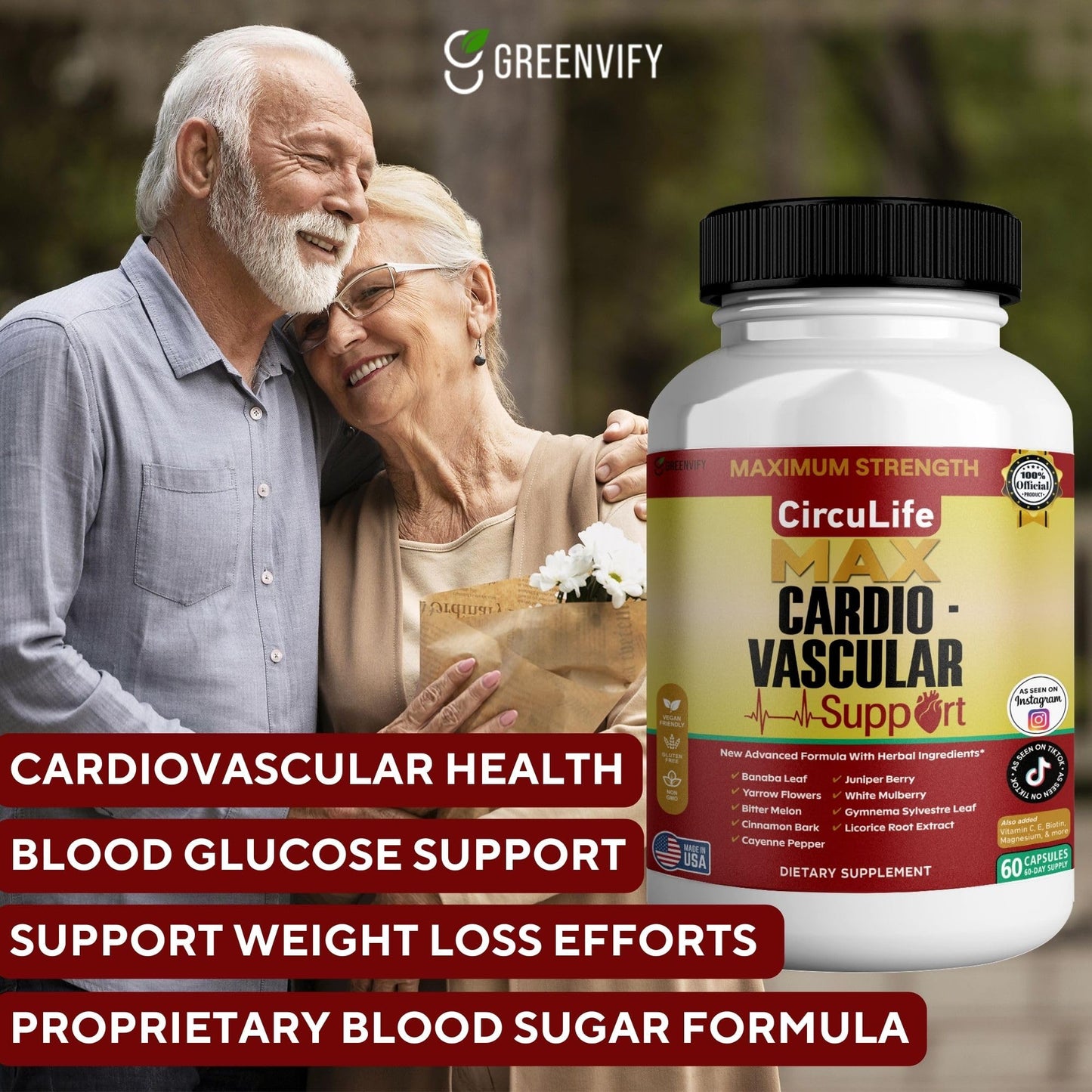 GREENVIFY CircuLife Max Cardiovascular Support Capsule, 60 Capsules