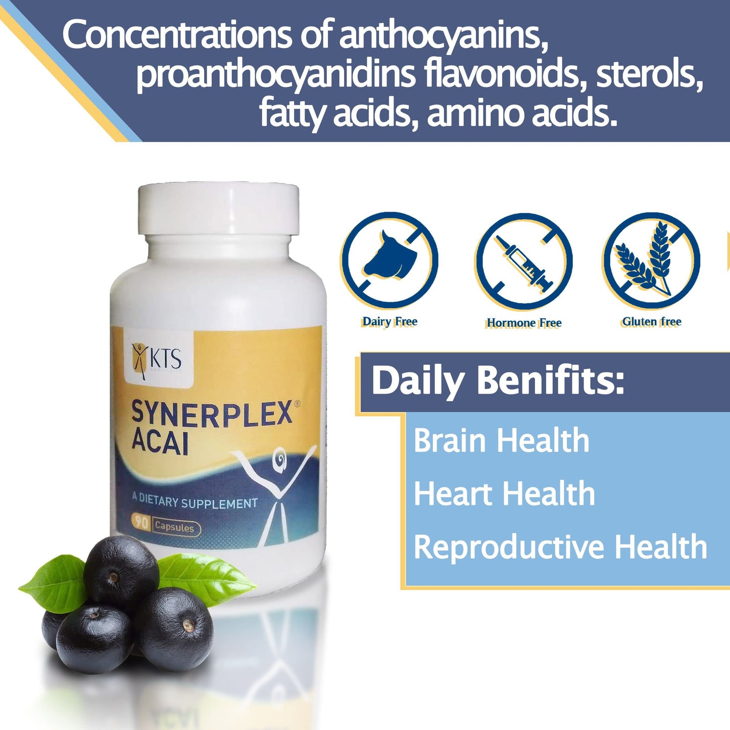 Synerplex Acai Capsules 90 Count