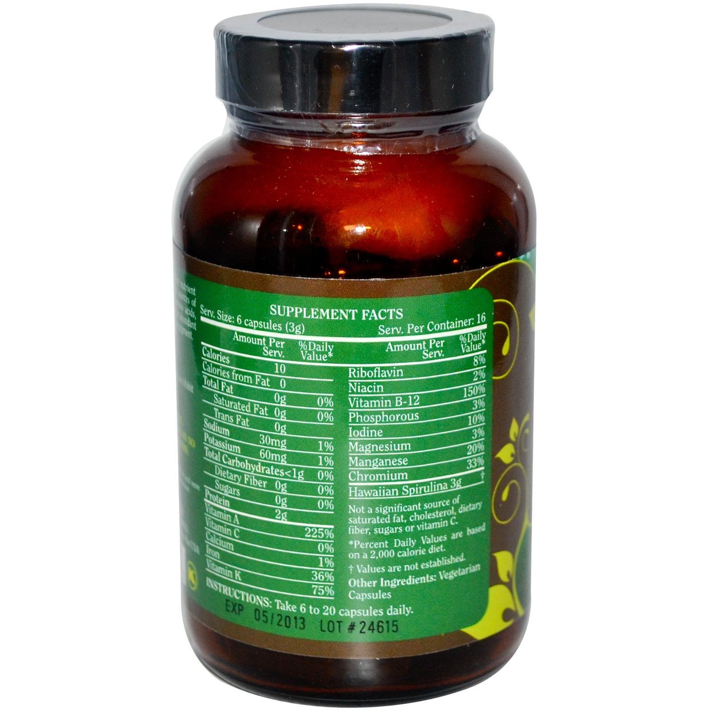 PURE PLANET Spirulina, 100 Tablets