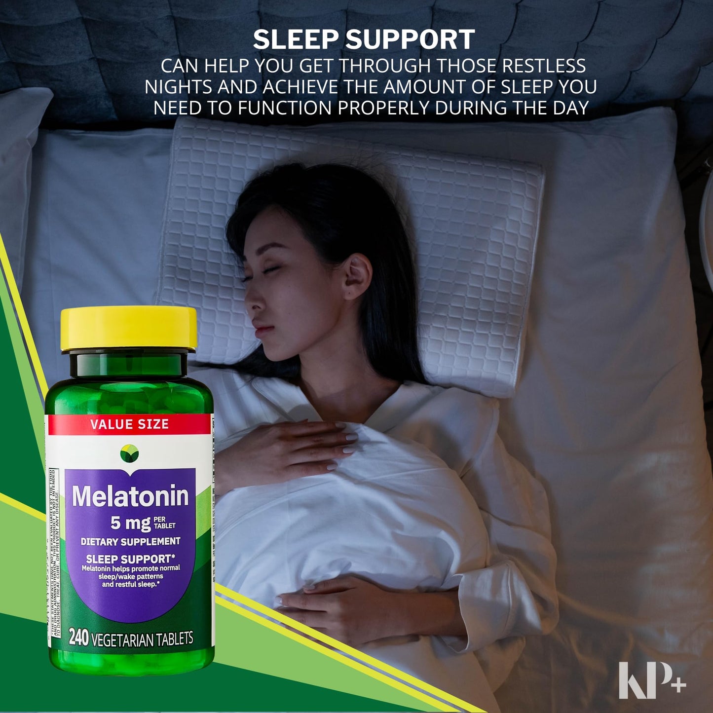 KP+ Melatonin 5 mg Tablets, 240 Tablets