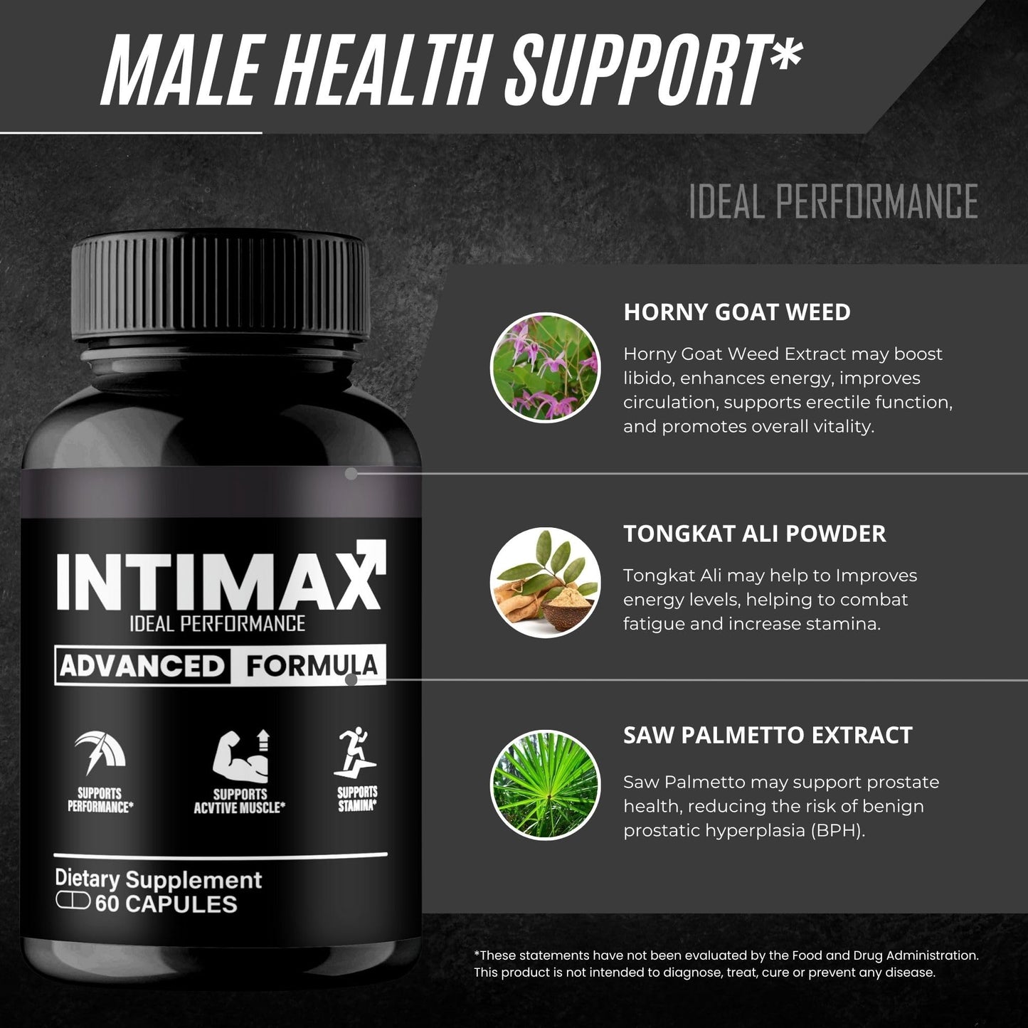 IDEAL PERFORMANCE Intimax Capsule, 60 Count