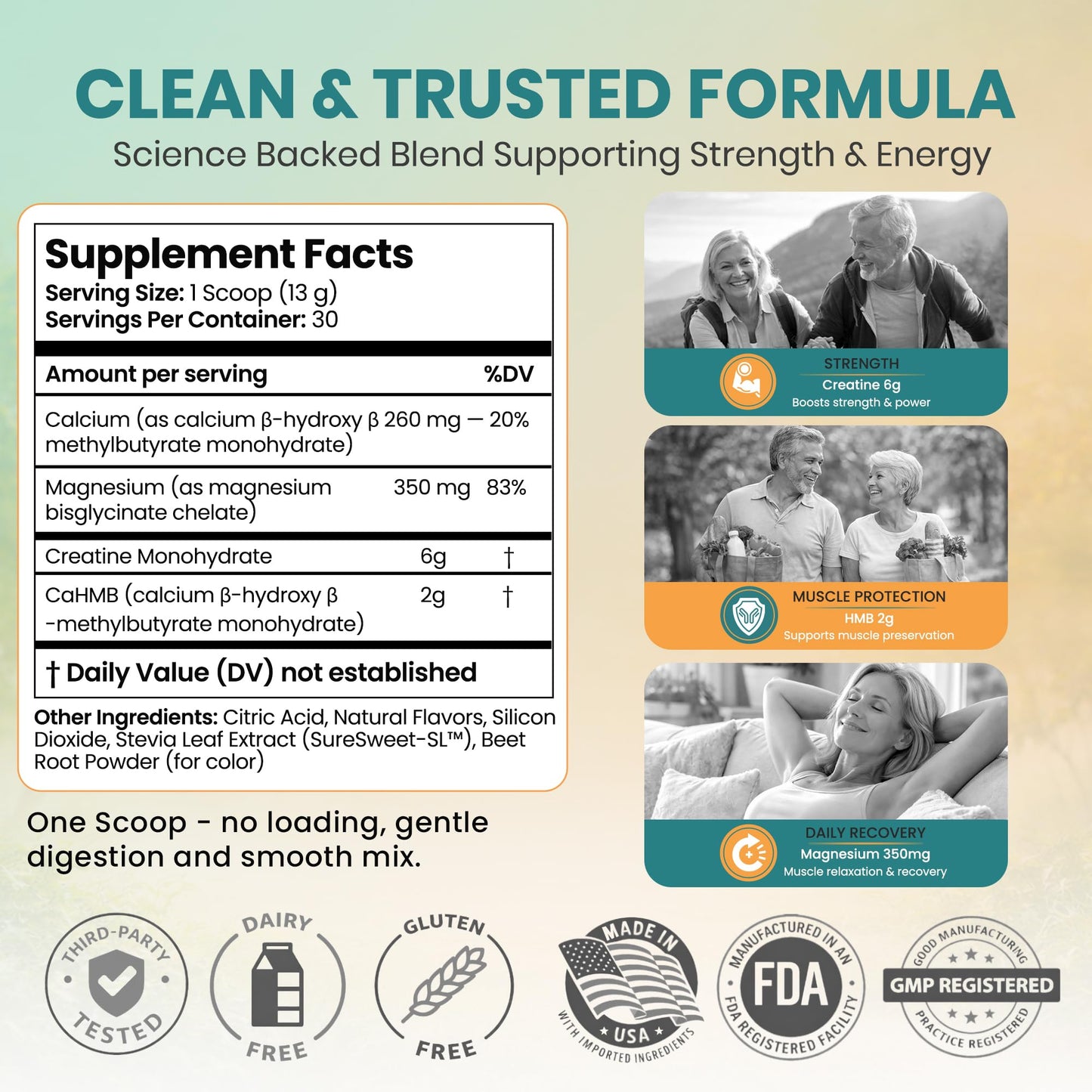 SarcoXpan Muscle Preservation Supplement for Healthy Aging Powder 13.75 Ounce