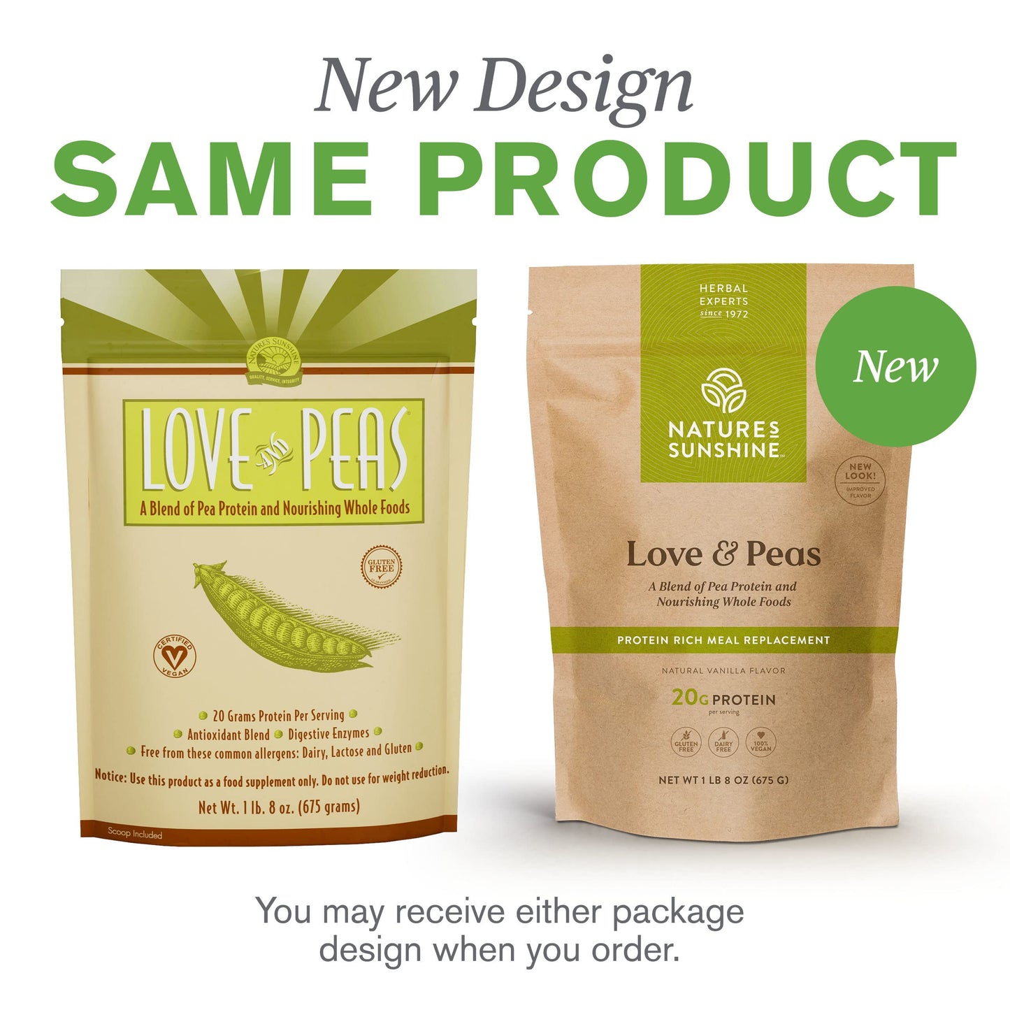 Nature's Sunshine Love and Peas Bag 675 g