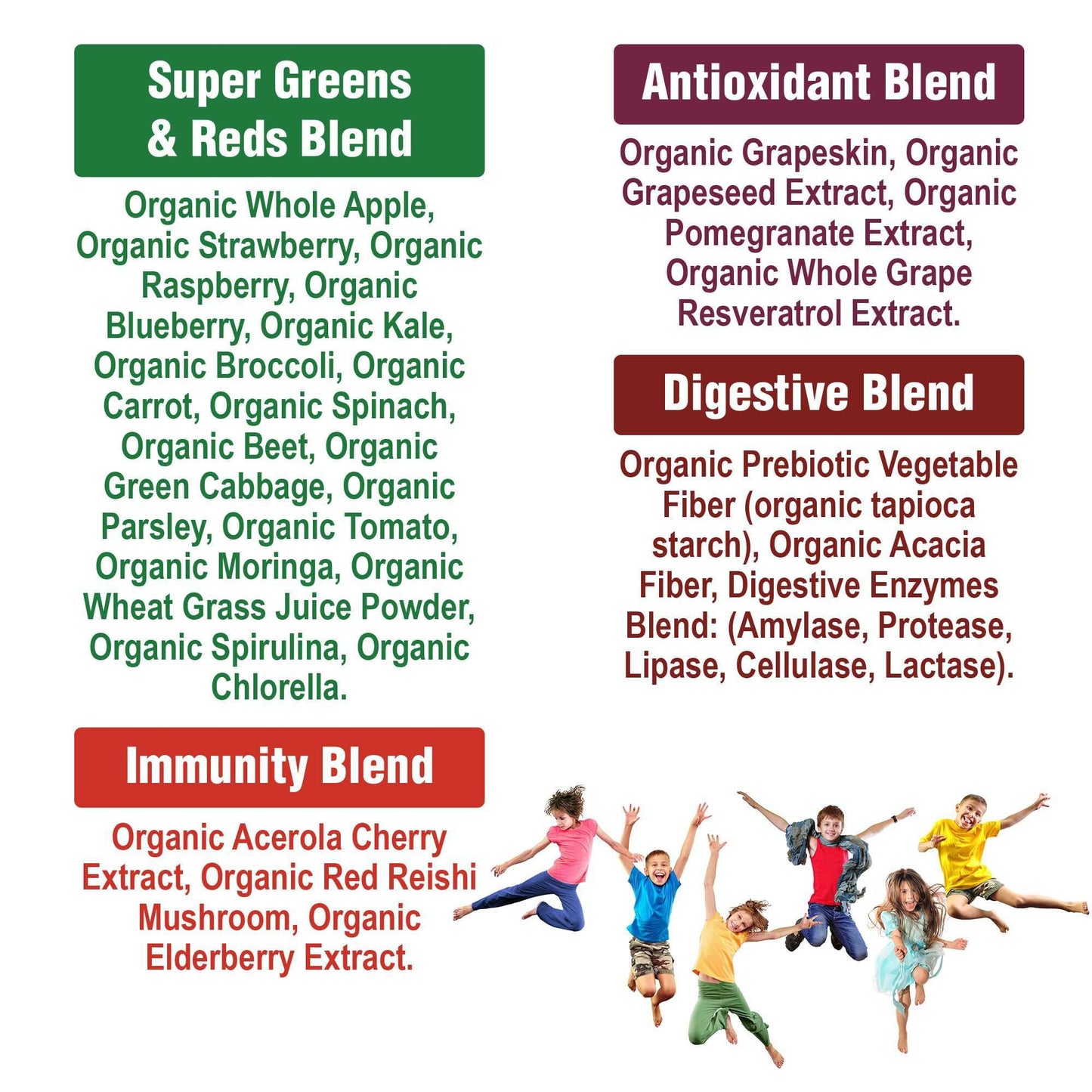 Peak Performance Kids Greens + Reds Superfood Powder 9.5 Ounce