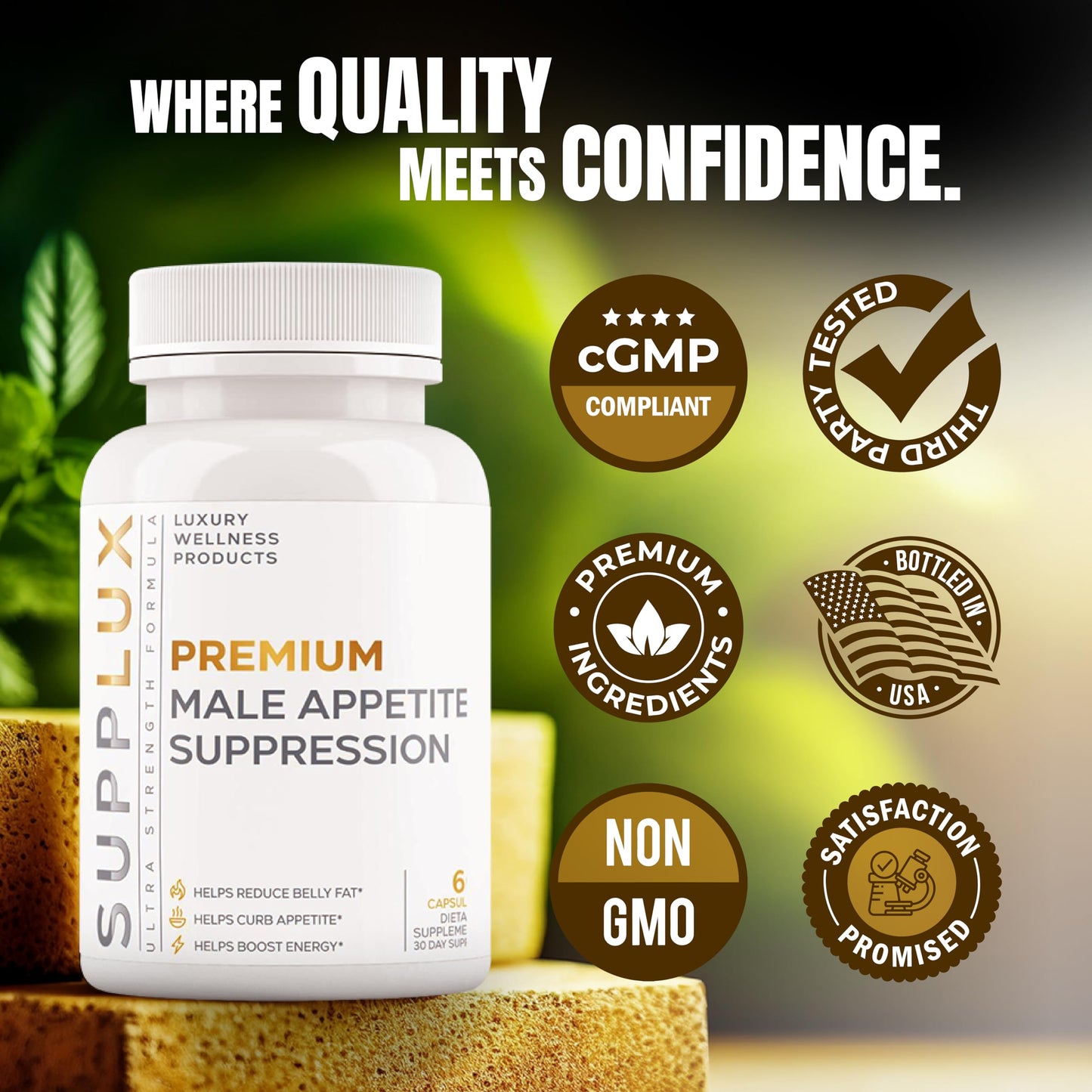 Nutrimend IQ Premium Male Appetite Suppressant Fat Burner Capsule 60 Capsules