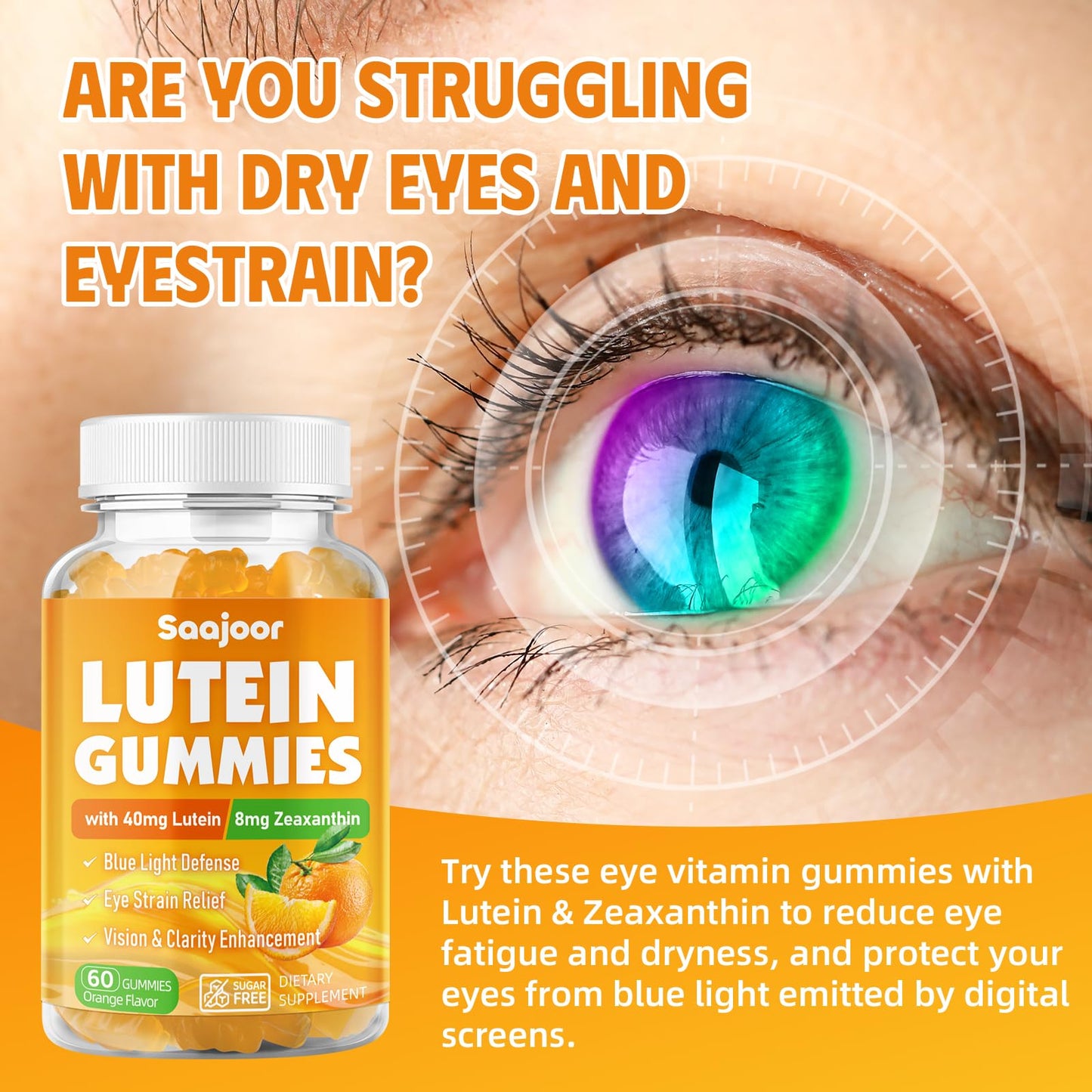 Saajoor Lutein & Zeaxanthin Gummies 2-pack