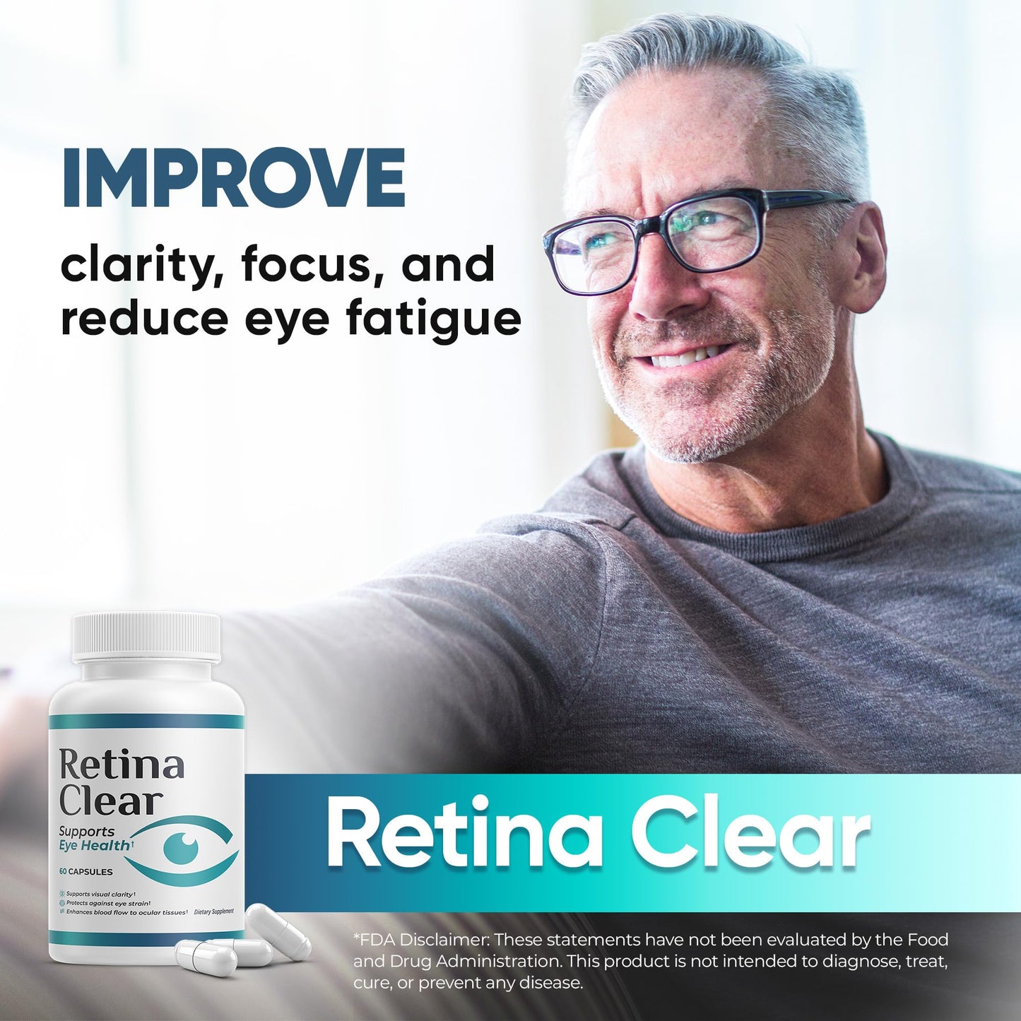 Retina Clear Vision Support Supplement 360 Capsules