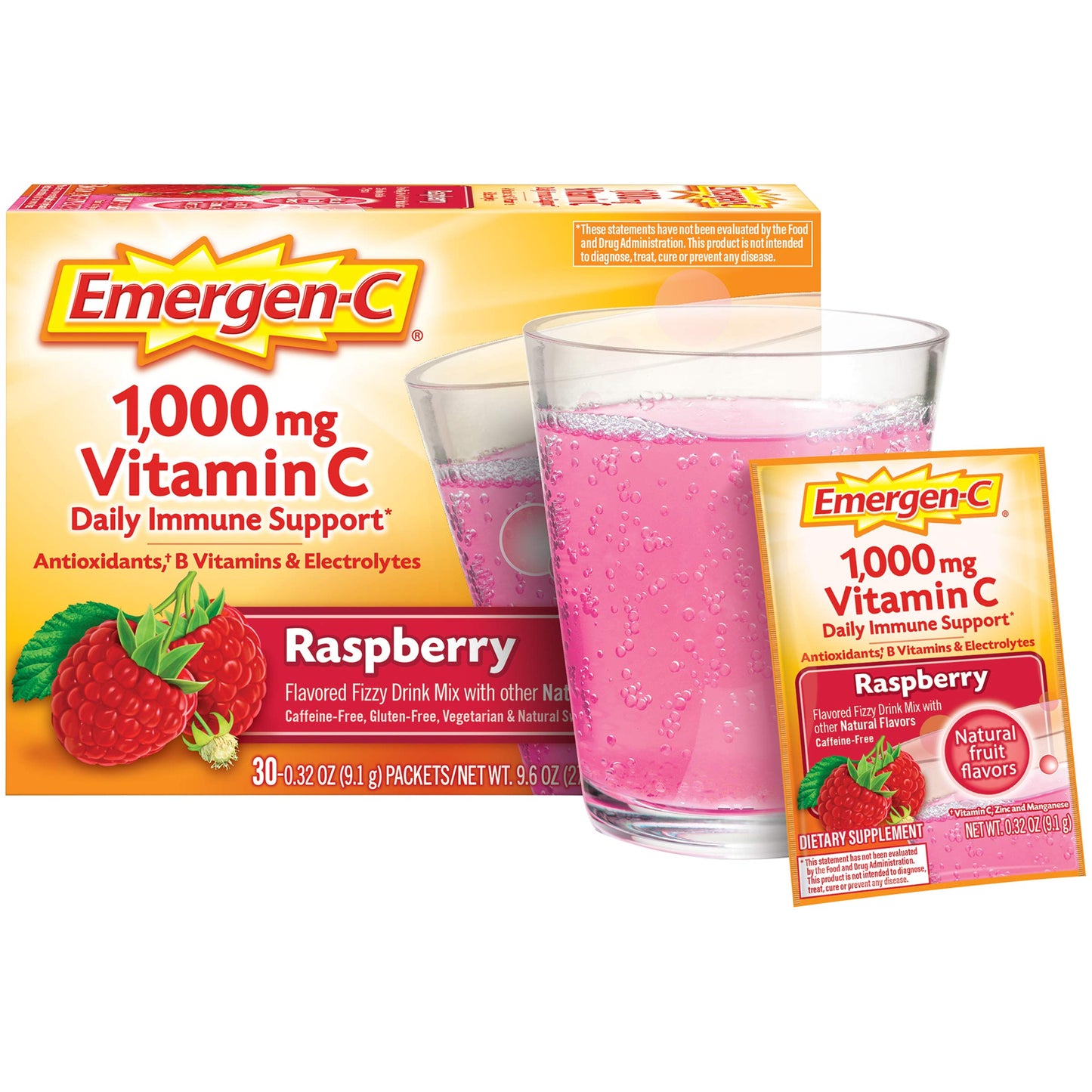 Alacer Emergen-C Raspberry 30 Capsules