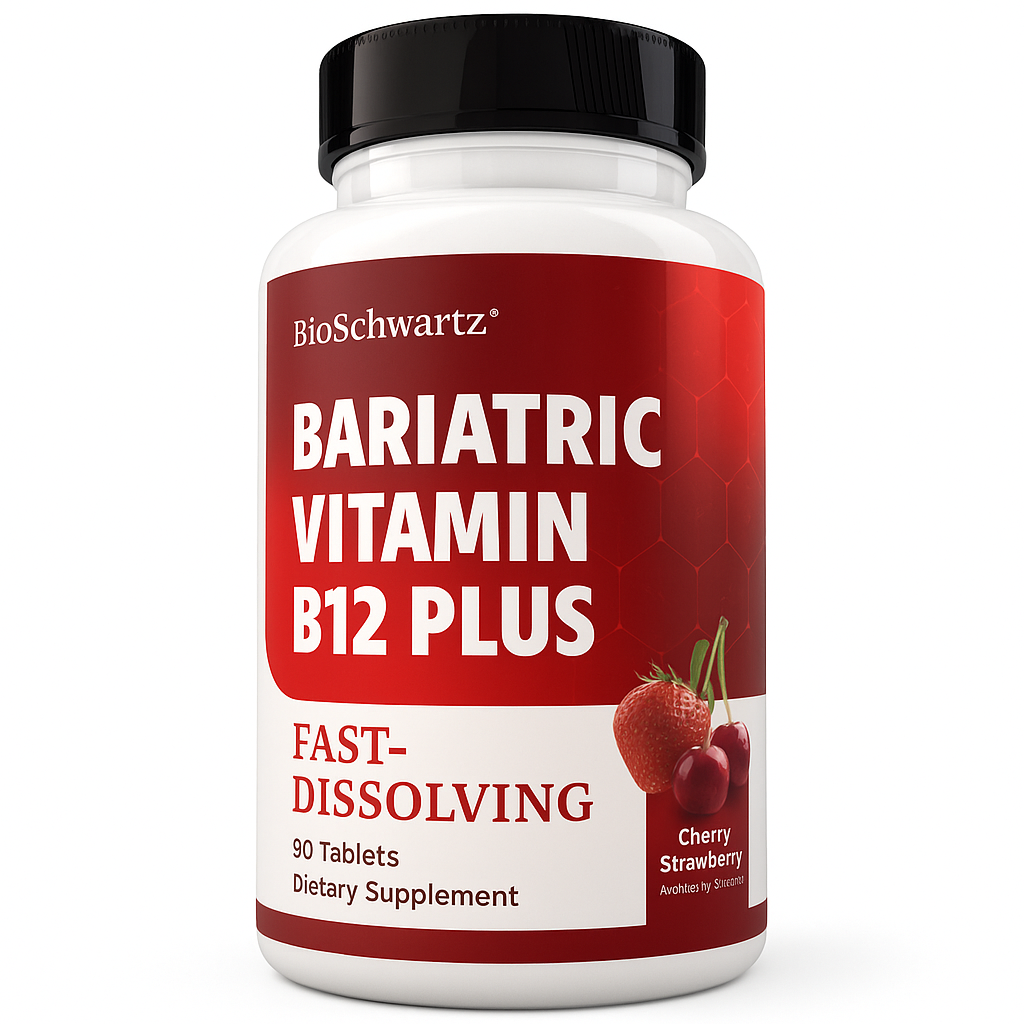 BioSchwartz Bariatric B12 Plus Dissolvable Tablets, 90 Count