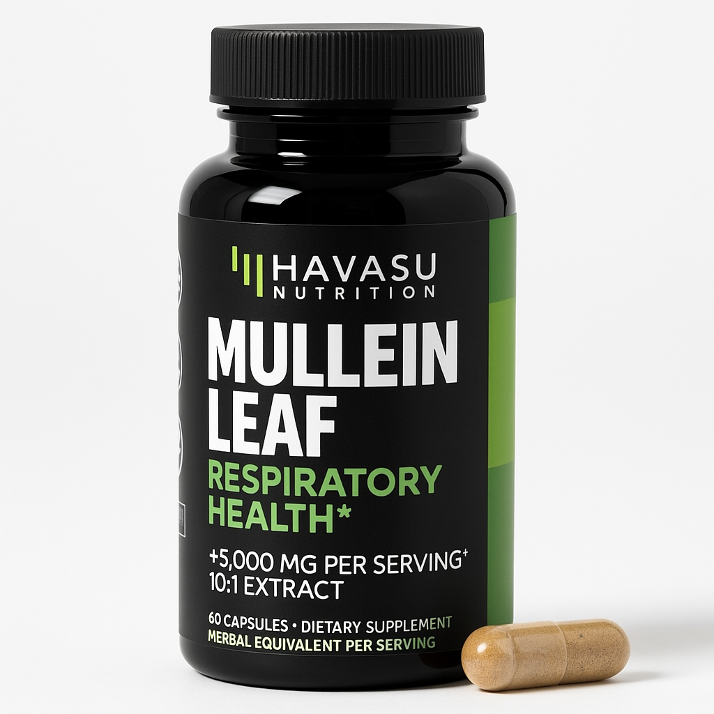 Havasu Nutrition 500mg Mullein Extract Capsule, 60 Count