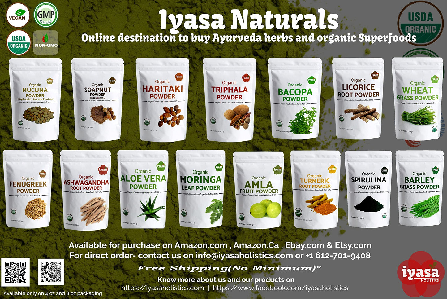 Iyasa Holistics Organic Chamomile Flowers Powder 8