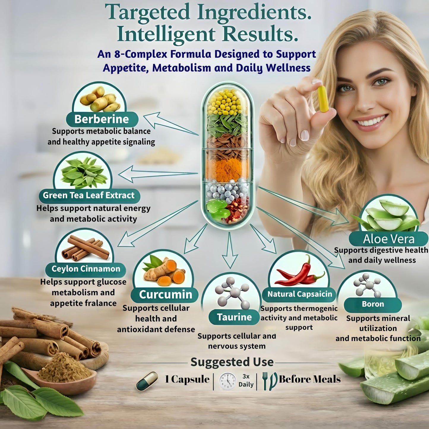 Kronaris GLP-1 AXIS Appetite Suppressant Capsule, 90 Count