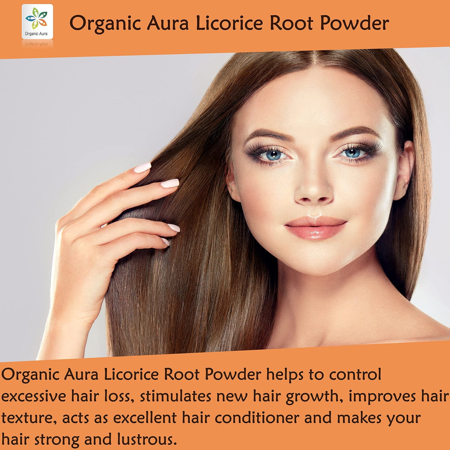 Organic Aura Licorice Root Powder Very Fine Powder, 16 oz
