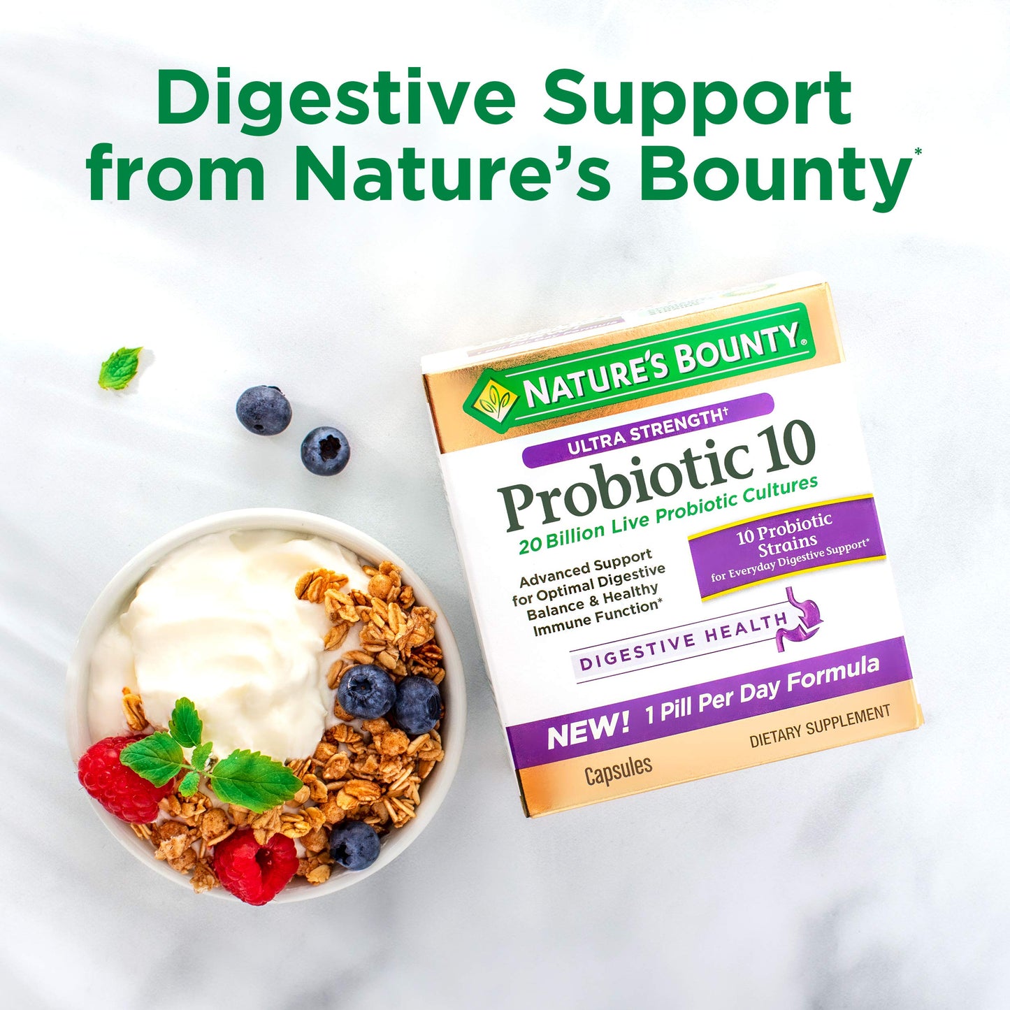 Nature's Bounty Acidophilus Probiotic Tablets 100 Count