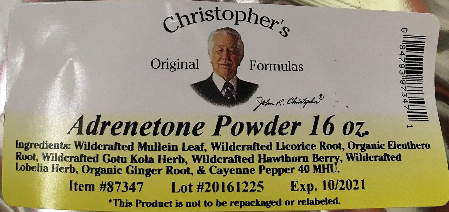 Christopher's Original Formulas Adrenetone Powder 16 Oz
