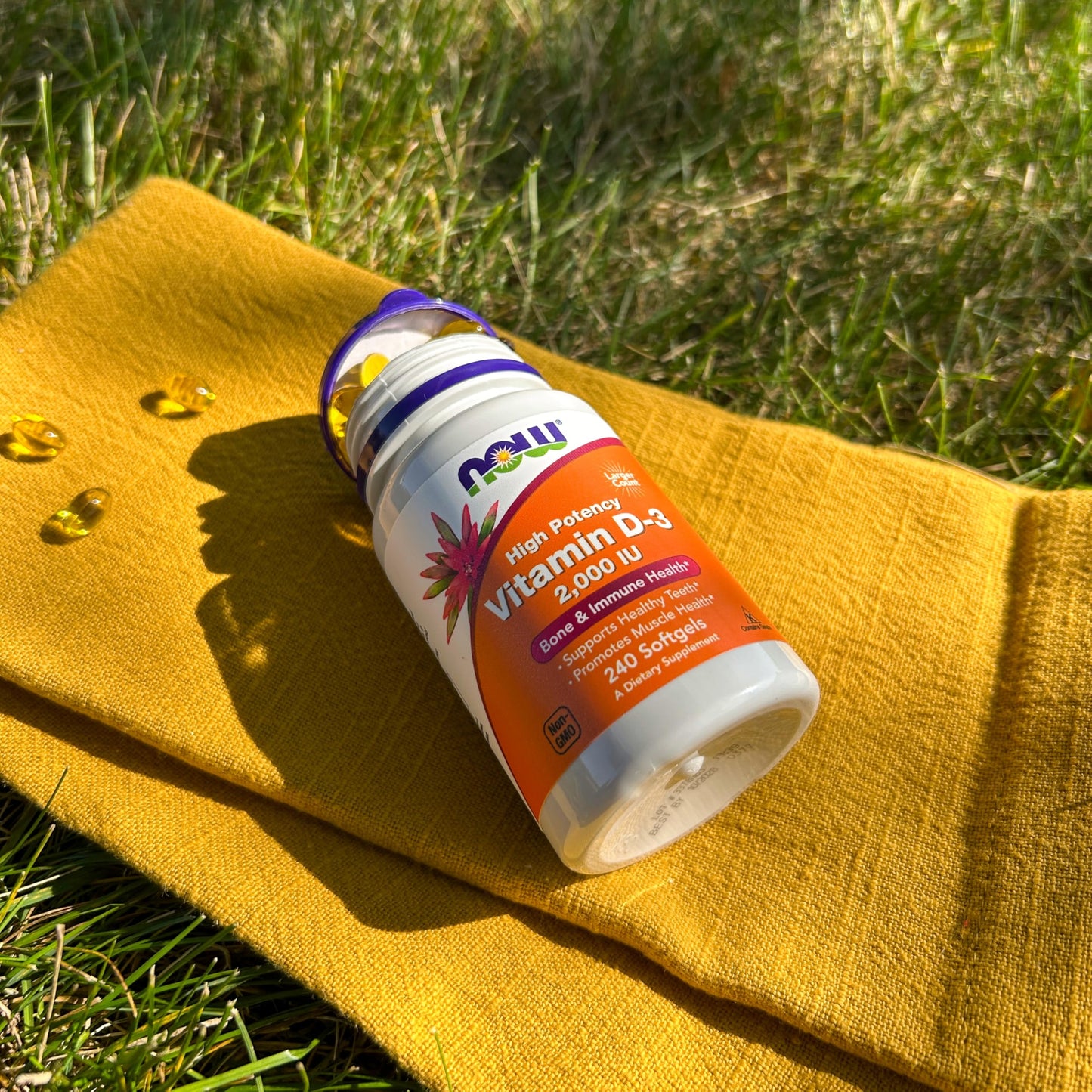NOW Foods Vitamin D-3 2000 IU Softgels 240