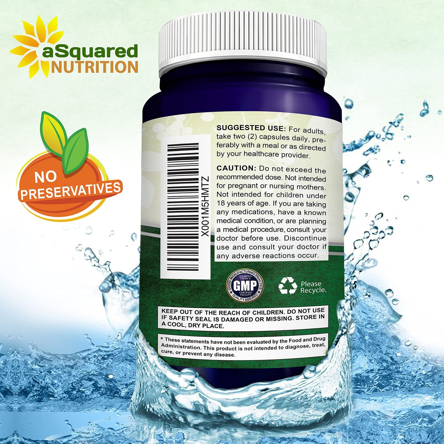 aSquared Nutrition Vitamin C Liposomal Complex 1500mg Capsules 180 Count