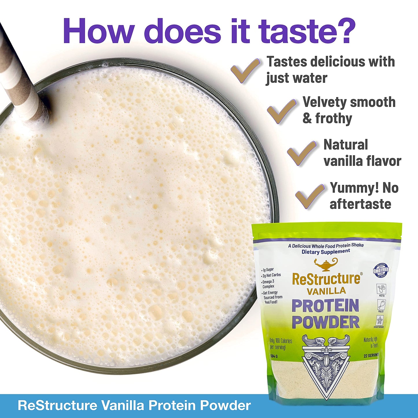 RnA ReSet Performance Bundle: ReMag Liquid Magnesium (Liquid, 8.1 oz) & ReStructure Vanilla Whey Protein (Powder, 594 g) – 1 Bundle