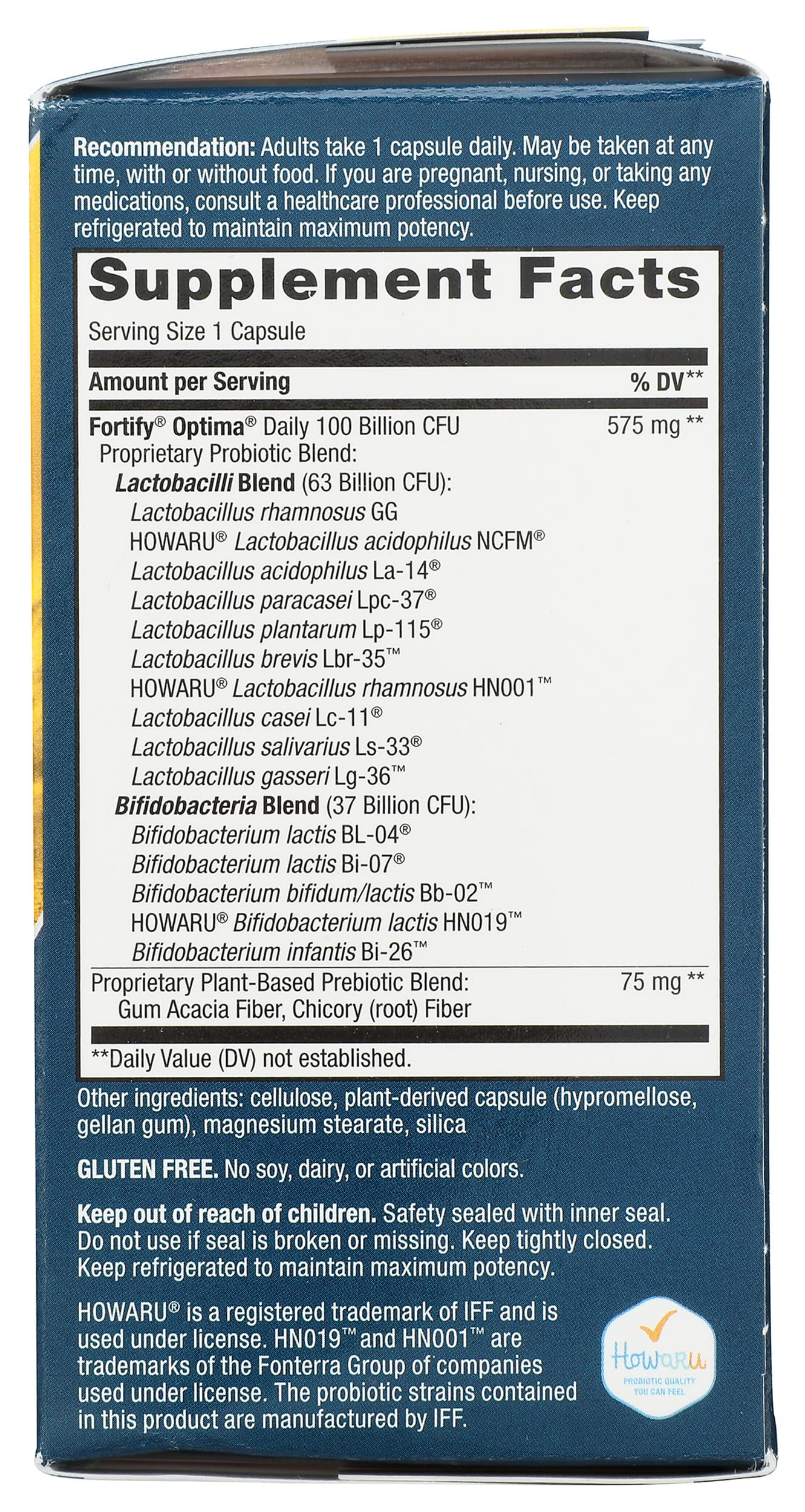 Nature's Way Fortify Optima Daily Probiotic Capsules, 30 Count