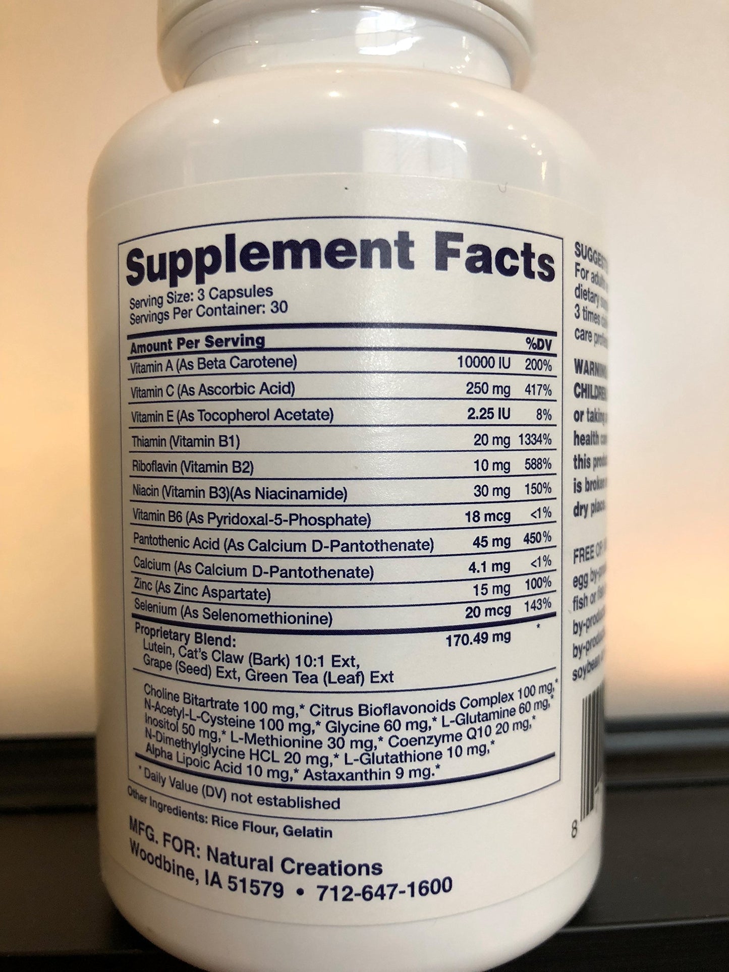 Natural Creations Antioxidant Complex Capsule, 90 Count
